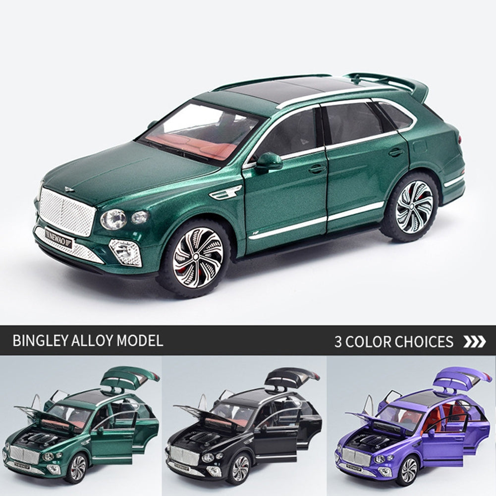 1:24 Alloy Car Model Compatible for Bentley Bentayga Simulation Pull Back Car Ornaments Purple - Premium Classic Toys from Rapidvehicles - Just $41.99! Shop now at Rapidvehicles