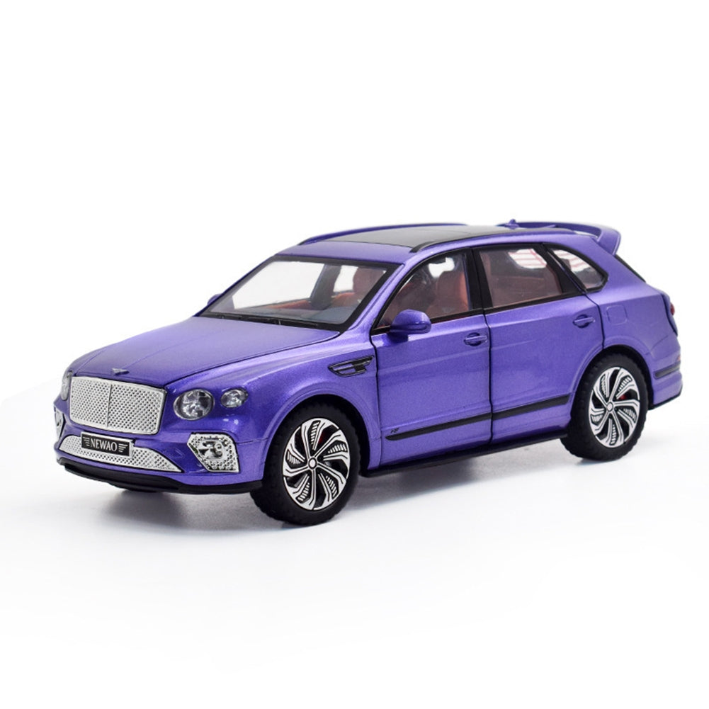 1:24 Alloy Car Model Compatible for Bentley Bentayga Simulation Pull Back Car Ornaments Purple - Premium Classic Toys from Rapidvehicles - Just $41.99! Shop now at Rapidvehicles