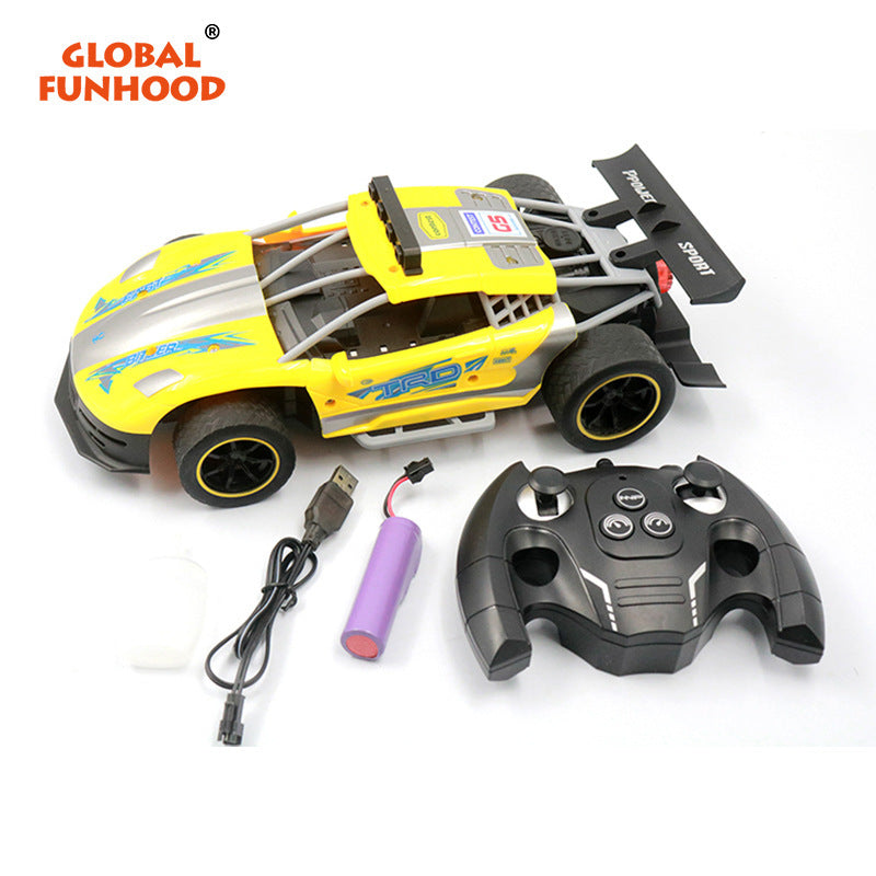 1:12 2.4g Remote Control Car 6-channel High-speed Spray with Light Sound Effect for Children Toys for Ferrari Yellow - Premium RC Cars from Rapidvehicles - Just $55.99! Shop now at Rapidvehicles