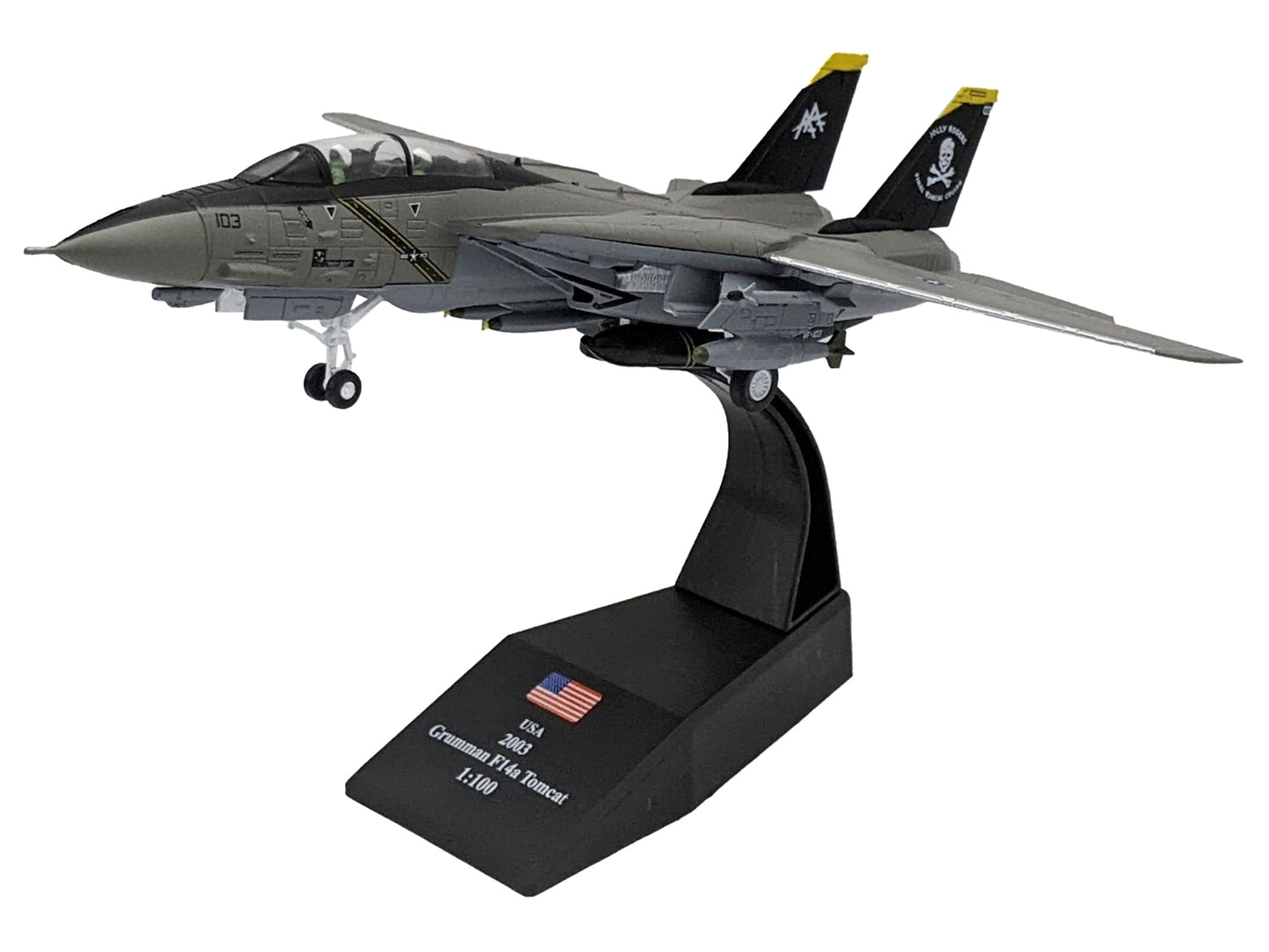 Grumman F-14B Tomcat Fighter Aircraft "VF-103 Jolly Rogers Last - Premium Military Models from Other - Just $73.79! Shop now at Rapidvehicles