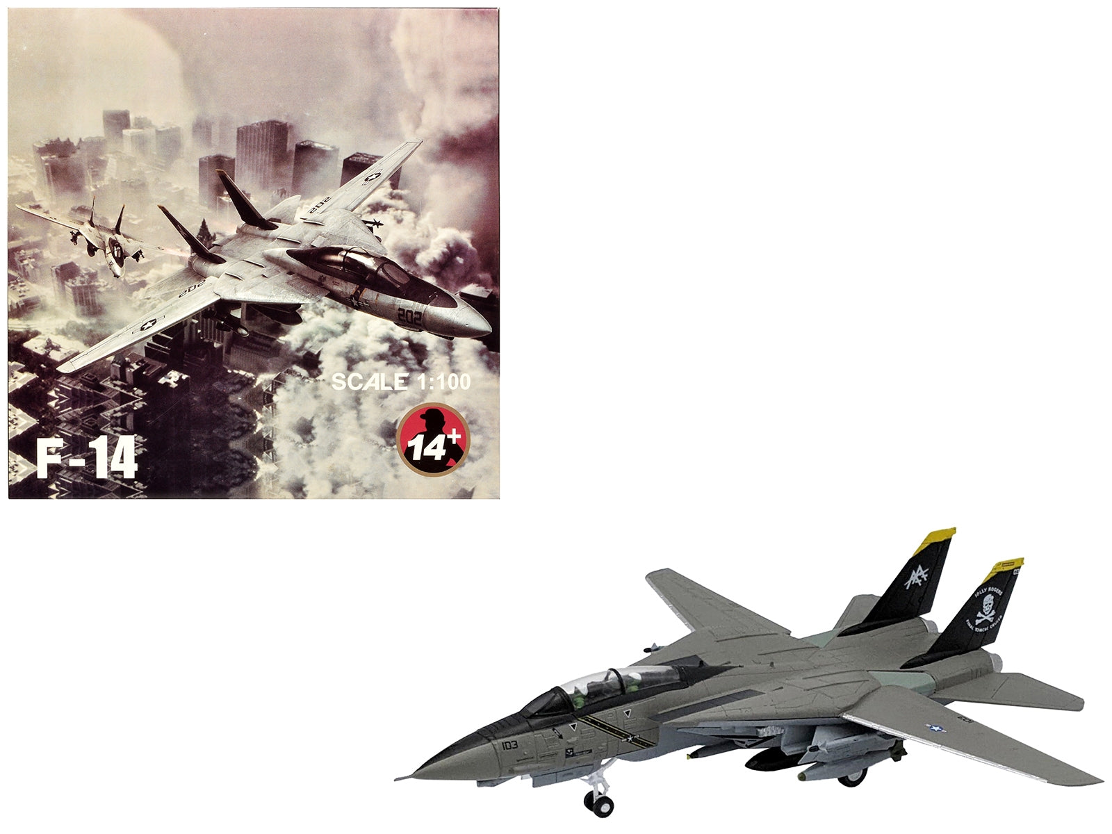 Grumman F-14B Tomcat Fighter Aircraft "VF-103 Jolly Rogers Last - Premium Military Models from Other - Just $73.79! Shop now at Rapidvehicles