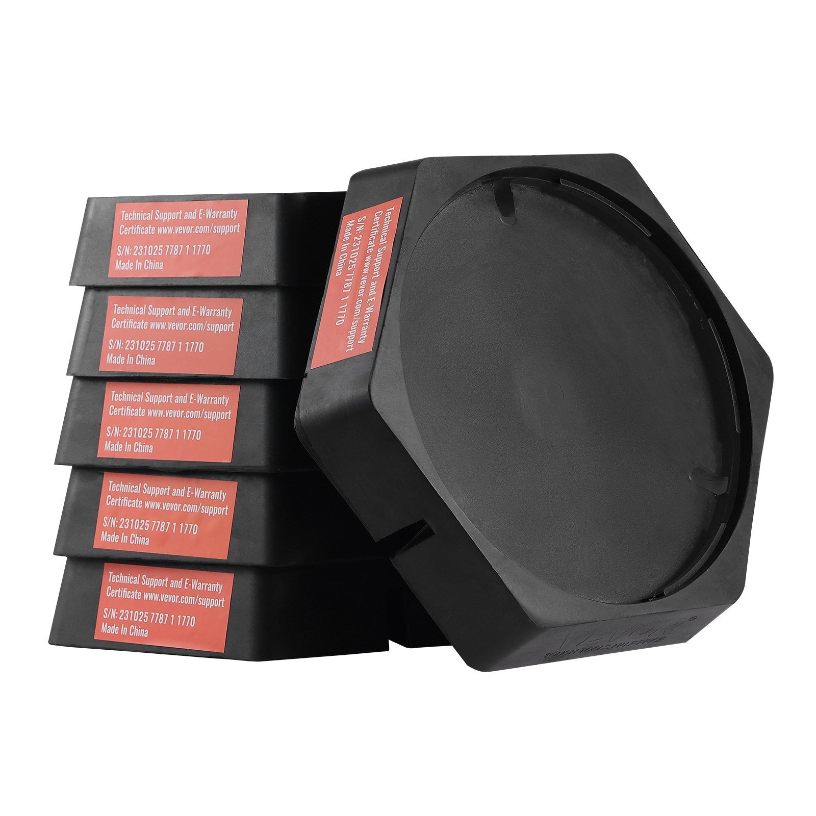 VEVOR RV Leveling Pads, 9 Inch Round Landing Feet, Permanent Attached Jack Stabilizers, Rubber Jack Pads, 5000 lbs Capacity per RV Jack Pad, 5th Wheels, Travel Trailers, Class A/C Motorhomes (6-Pack) - Premium Trailer Jack Block from VEVOR - Just $79.79! Shop now at Rapidvehicles