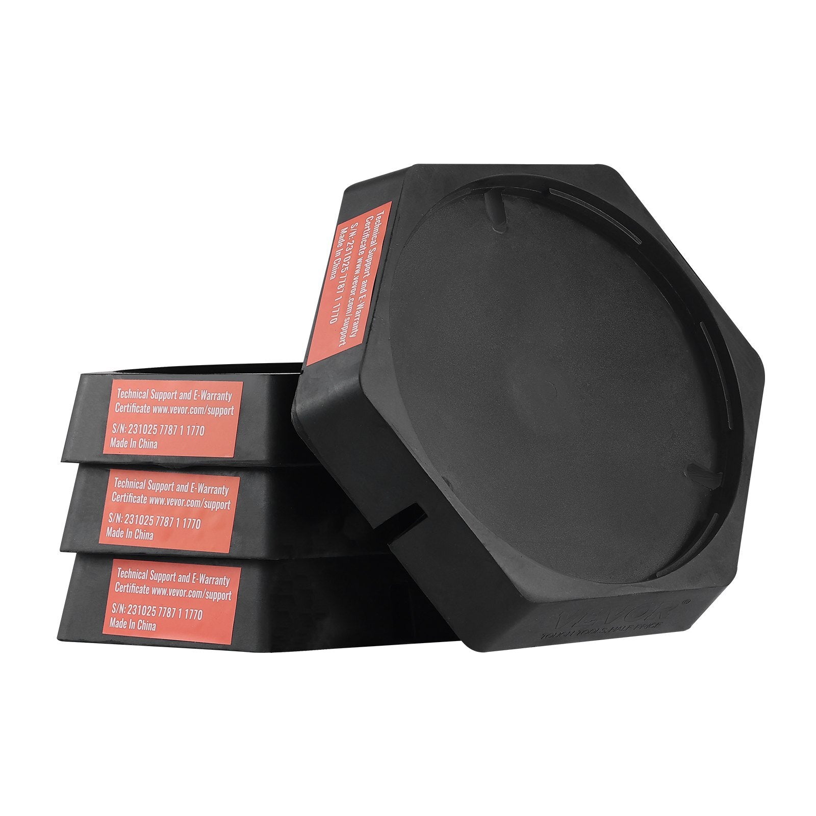 VEVOR RV Leveling Pads, 9 Inch Round Landing Feet, Permanent Attached Jack Stabilizers, Rubber Jack Pads, 5000 lbs Capacity per RV Jack Pad, 5th Wheels, Travel Trailers, Class A/C Motorhomes (4-Pack) - Premium Trailer Jack Block from VEVOR - Just $55.99! Shop now at Rapidvehicles