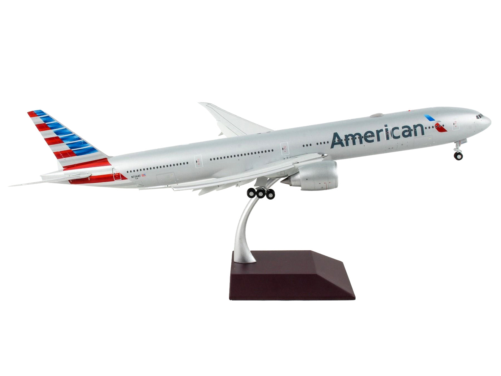 Boeing 777-300ER Commercial Aircraft with Flaps Down "American Airlines" Silver "Gemini 200" Series 1/200 Diecast Model Airplane by GeminiJets - Premium Boeing from GeminiJets - Just $171.99! Shop now at Rapidvehicles