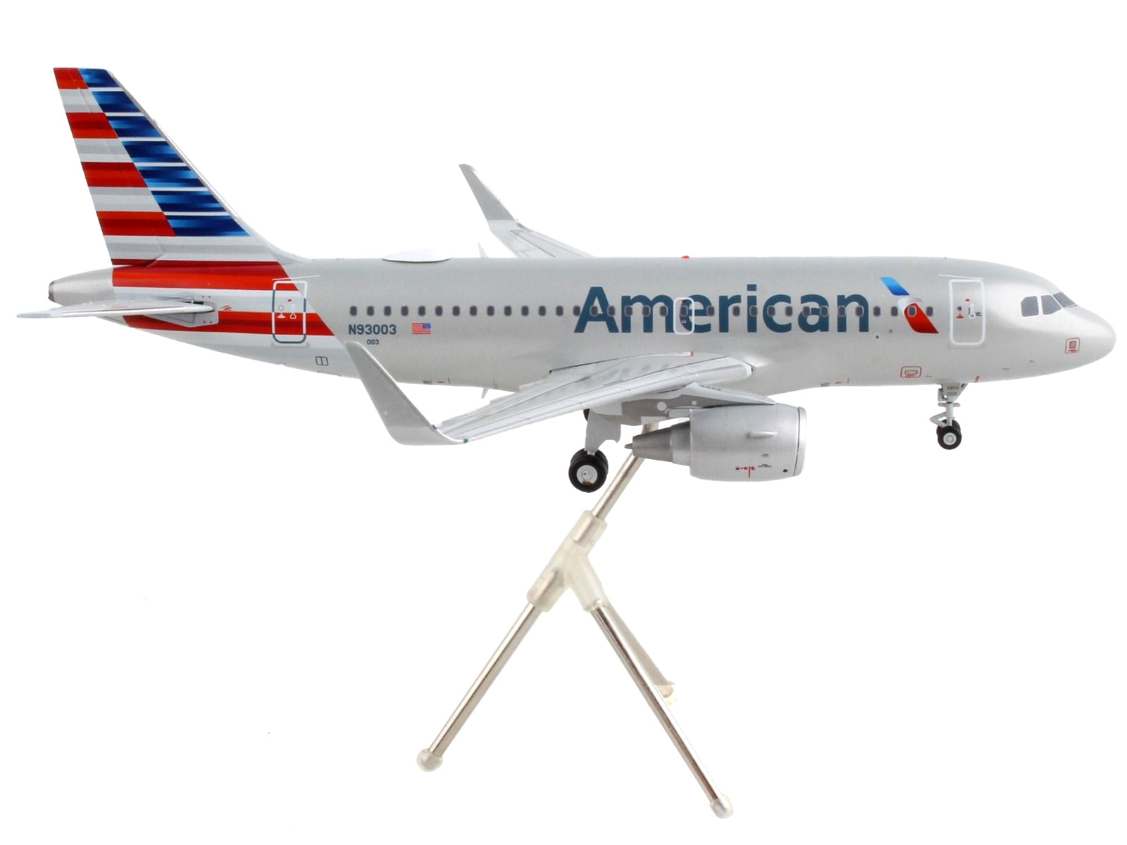 Airbus A319 Commercial Aircraft "American Airlines" Silver "Gemini 200" Series 1/200 Diecast Model Airplane by GeminiJets - Premium Aircrafts and War Planes from GeminiJets - Just $123.99! Shop now at Rapidvehicles