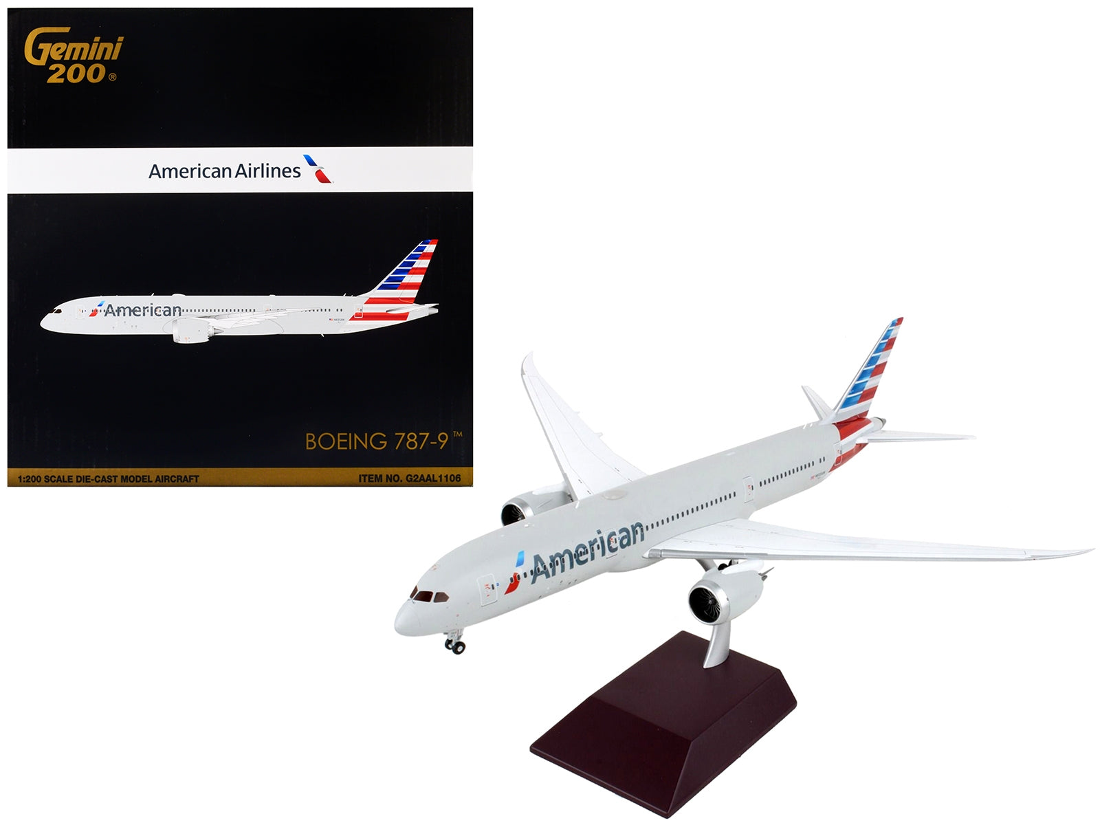 Boeing 787-9 Commercial Aircraft "American Airlines" Silver "Gemini 200" Series 1/200 Diecast Model Airplane by GeminiJets - Premium Boeing from GeminiJets - Just $165.99! Shop now at Rapidvehicles