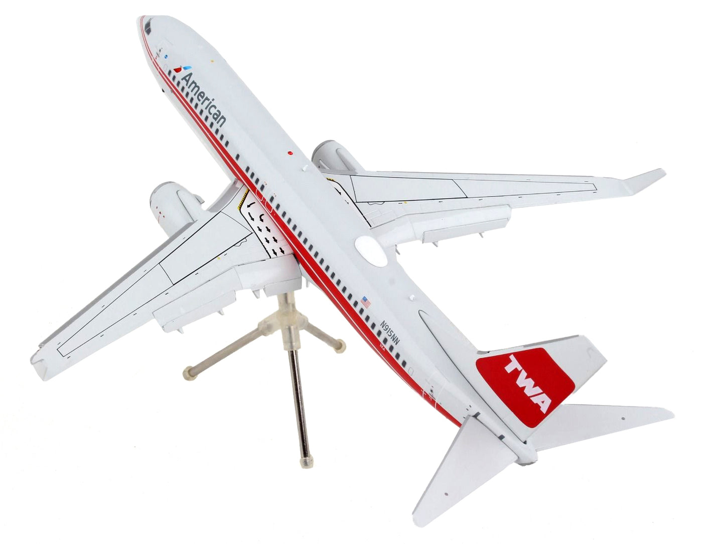 Boeing 737-800 Commercial Aircraft with Flaps Down "American - Premium Boeing from GeminiJets - Just $123.29! Shop now at Rapidvehicles