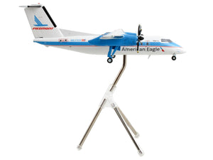 Bombardier Dash 8-100 Commercial Aircraft "American Eagle - Piedmont Airlines" White with Blue Stripes "Gemini 200" Series 1/200 Diecast Model Airplane by GeminiJets - Premium Bombardier from GeminiJets - Just $97.99! Shop now at Rapidvehicles