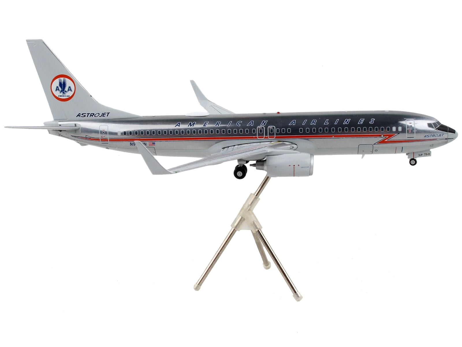 Boeing 737-800 Commercial Aircraft "American Airlines - AstroJet" Silver with Red Stripes "Gemini 200" Series 1/200 Diecast Model Airplane by GeminiJets - Premium Boeing from GeminiJets - Just $118.99! Shop now at Rapidvehicles