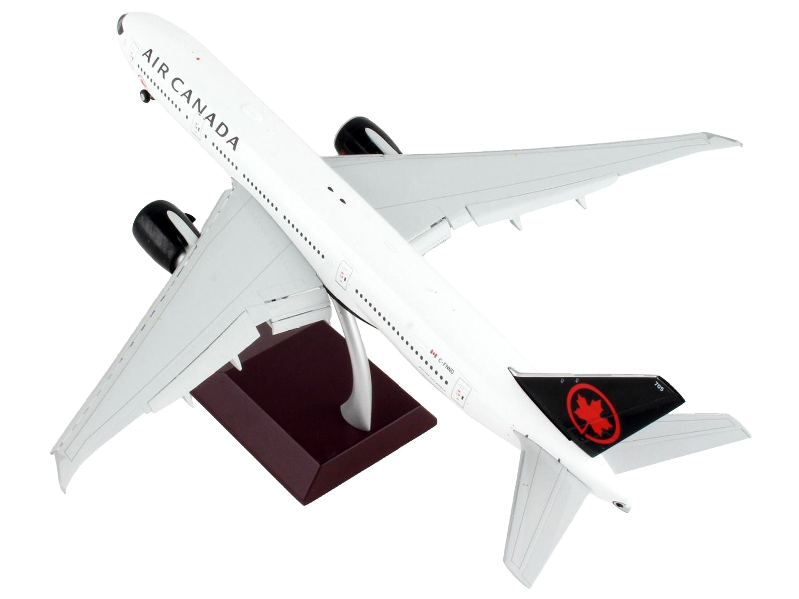 Boeing 777-200LR Commercial Aircraft with Flaps Down "Air Canada" White with Black Tail "Gemini 200" Series 1/200 Diecast Model Airplane by GeminiJets - Premium Boeing from GeminiJets - Just $171.99! Shop now at Rapidvehicles