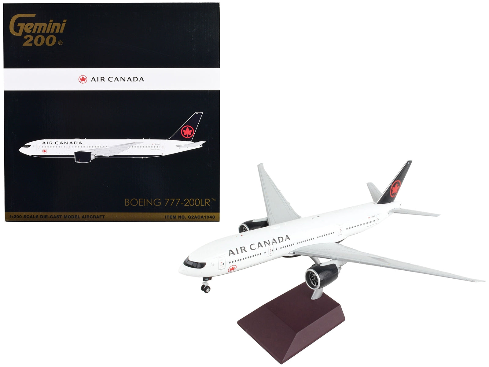 Boeing 777-200LR Commercial Aircraft "Air Canada" White with Black Tail "Gemini 200" Series 1/200 Diecast Model Airplane by GeminiJets - Premium Boeing from GeminiJets - Just $163.99! Shop now at Rapidvehicles