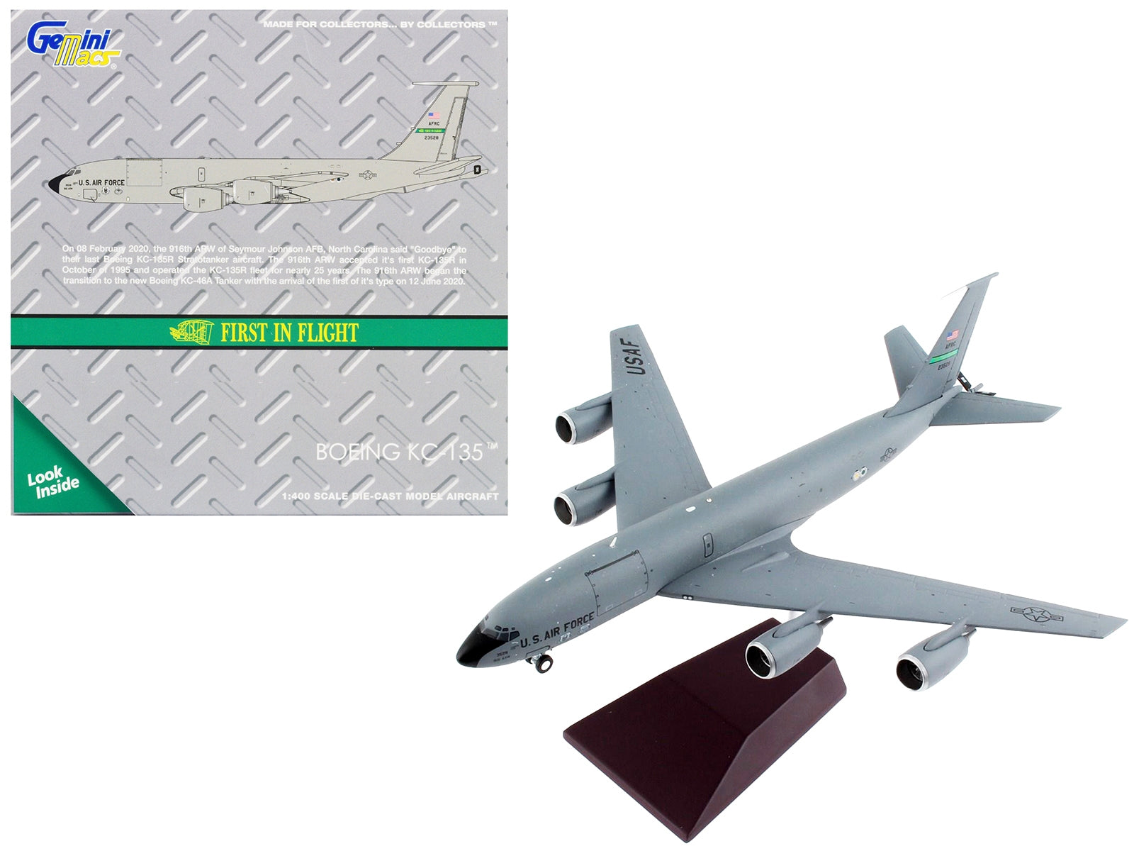 Boeing KC-135 Stratotanker Tanker Aircraft "First in Flight Seymour Johnson AFB North Carolina" United States Air Force "Gemini 200" Series 1/200 Diecast Model Airplane by GeminiJets - Premium Boeing from GeminiJets - Just $123.37! Shop now at Rapidvehicles