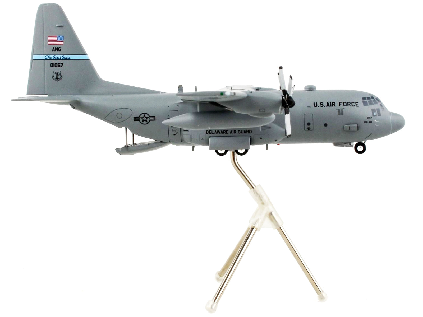 Lockheed C-130H Hercules Transport Aircraft "Delaware Air National Guard" United States Air Force "Gemini 200" Series 1/200 Diecast Model Airplane by GeminiJets - Premium Lockheed from GeminiJets - Just $118.99! Shop now at Rapidvehicles