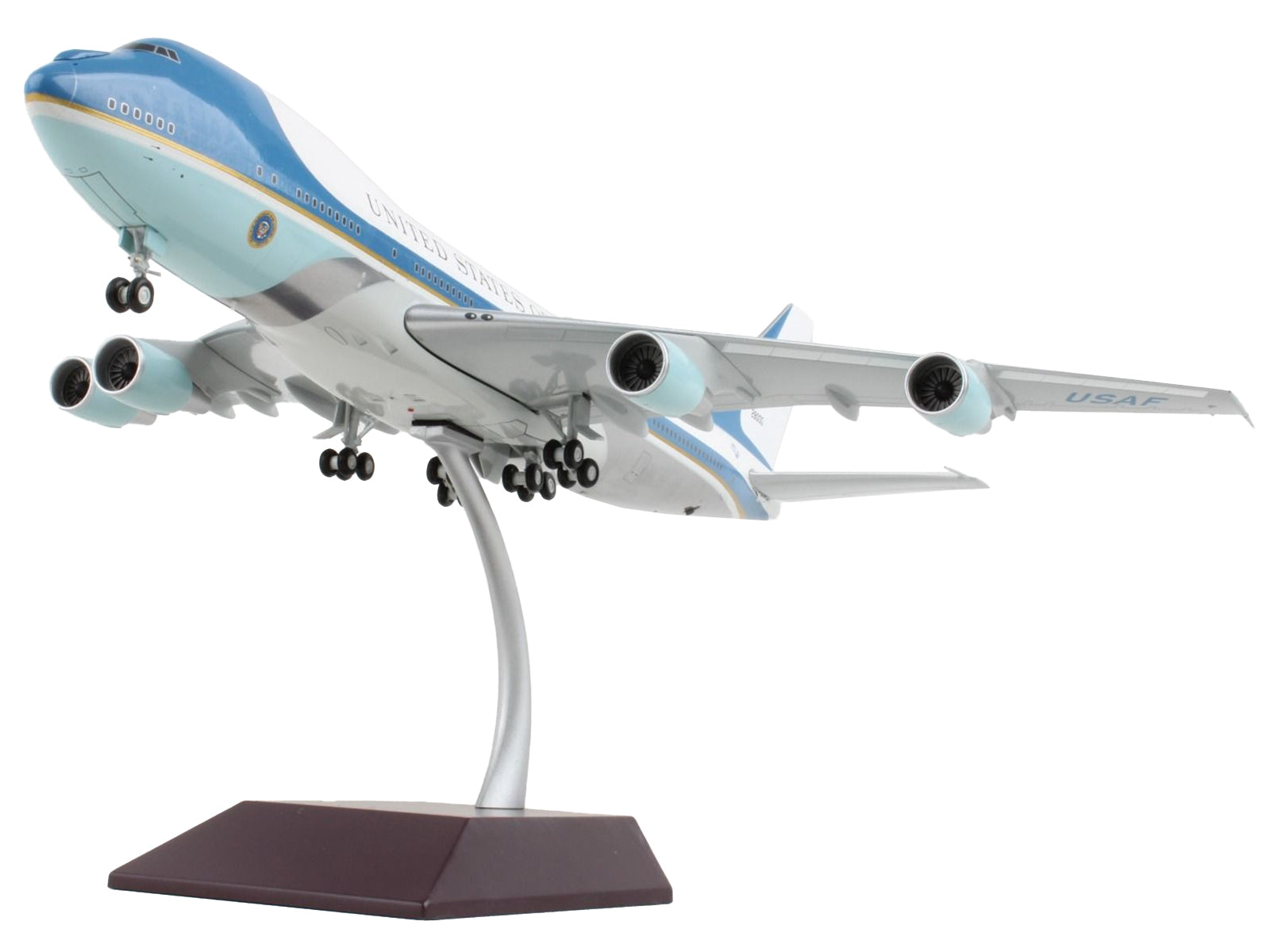 Boeing VC-25 Commercial Aircraft "Air Force One - United States of America" White and Blue "Gemini 200" Series 1/200 Diecast Model Airplane by GeminiJets - Premium Boeing from GeminiJets - Just $224.99! Shop now at Rapidvehicles