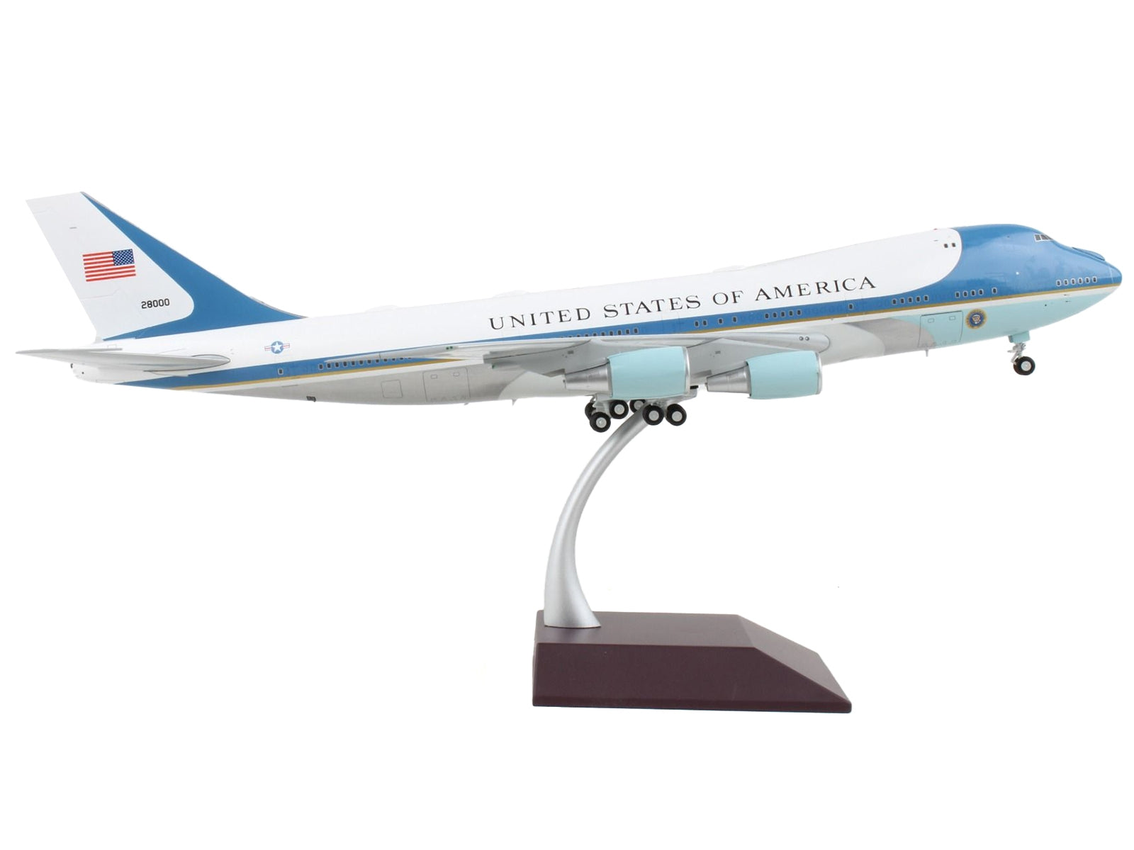 Boeing VC-25 Commercial Aircraft "Air Force One - United States of America" White and Blue "Gemini 200" Series 1/200 Diecast Model Airplane by GeminiJets - Premium Boeing from GeminiJets - Just $224.99! Shop now at Rapidvehicles