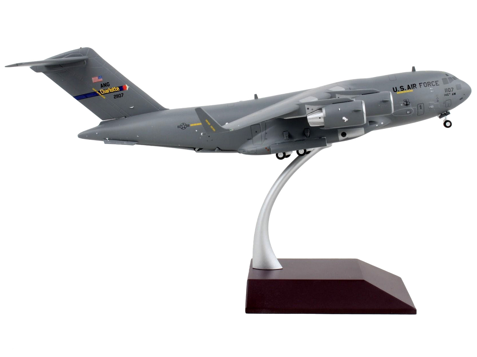 Boeing C-17 Globemaster III Transport Aircraft "North Carolina Air National Guard Charlotte ANGB" United States Air Force "Gemini 200" Series 1/200 Diecast Model Airplane by GeminiJets - Premium Boeing from GeminiJets - Just $148.99! Shop now at Rapidvehicles