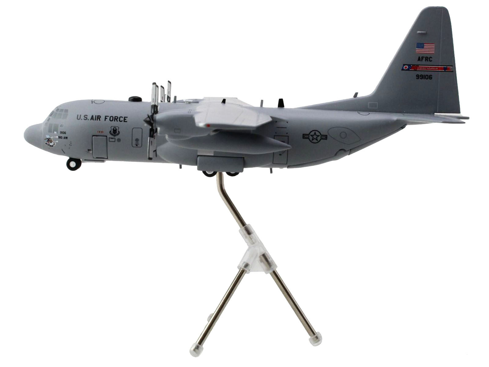 Lockheed C-130H Hercules Transport Aircraft "Youngstown Air Reserve Station" United States Air Force (89-9106) Gray "Gemini 200" Series 1/200 Diecast Model Airplane by GeminiJets - Premium Lockheed from GeminiJets - Just $119.35! Shop now at Rapidvehicles