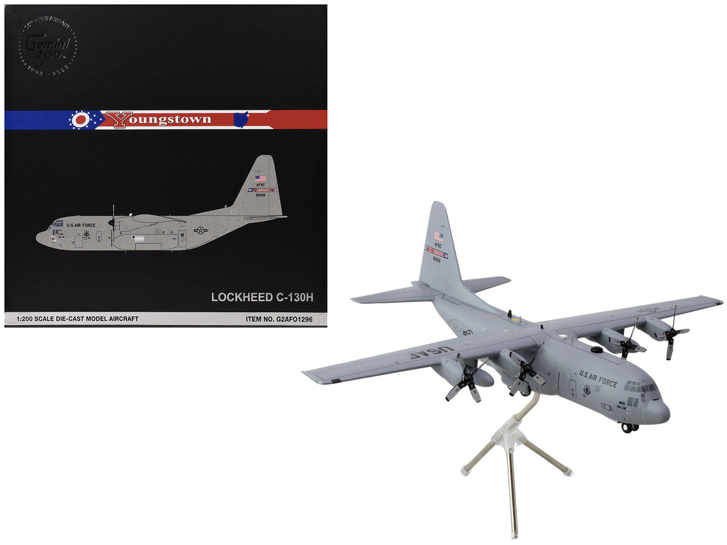 Lockheed C-130H Hercules Transport Aircraft "Youngstown Air - Premium Lockheed from GeminiJets - Just $129.59! Shop now at Rapidvehicles