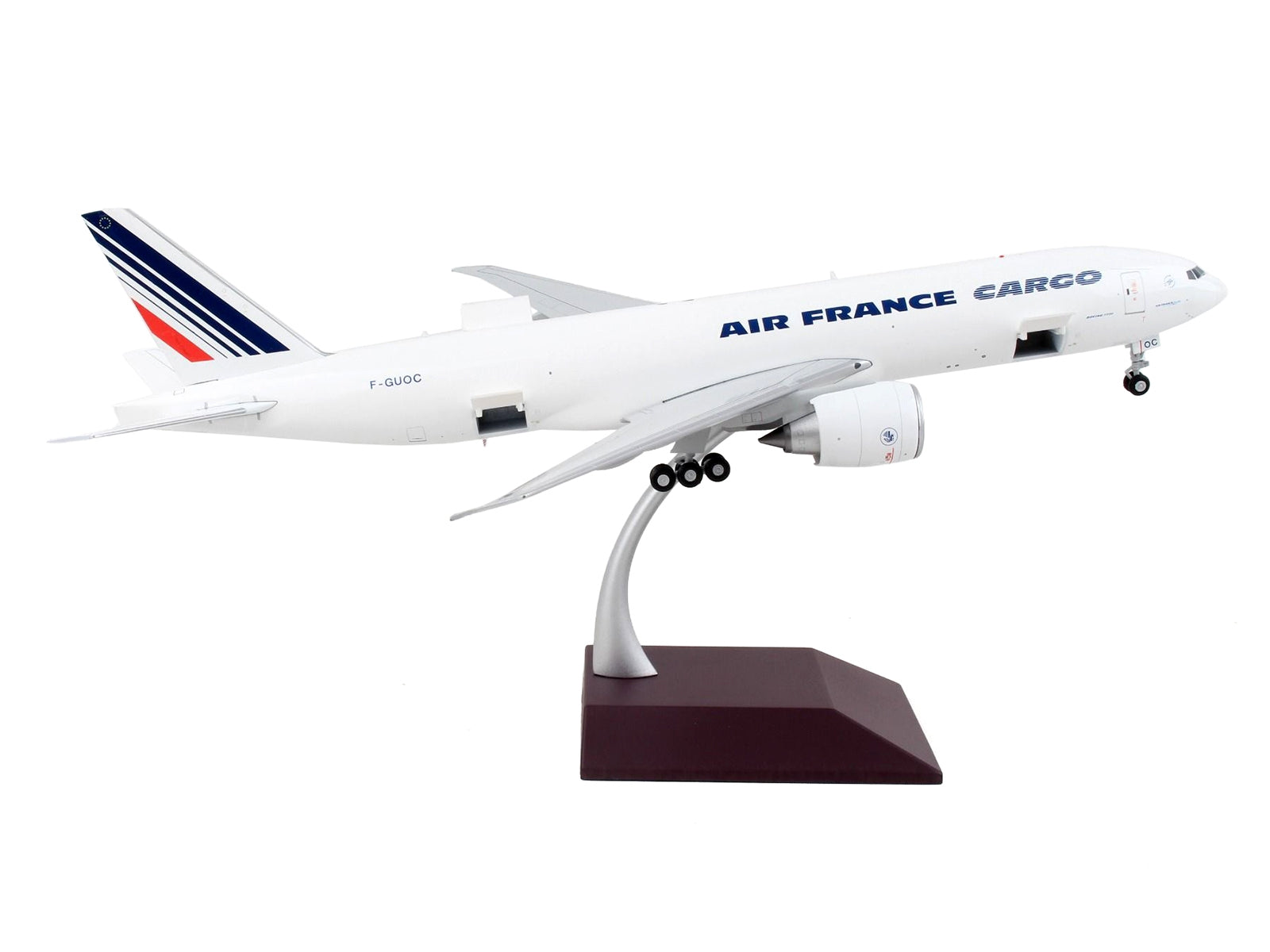 Boeing 777F Commercial Aircraft "Air France Cargo" White with Striped Tail "Gemini 200 - Interactive" Series 1/200 Diecast Model Airplane by GeminiJets - Premium Boeing from GeminiJets - Just $168.99! Shop now at Rapidvehicles