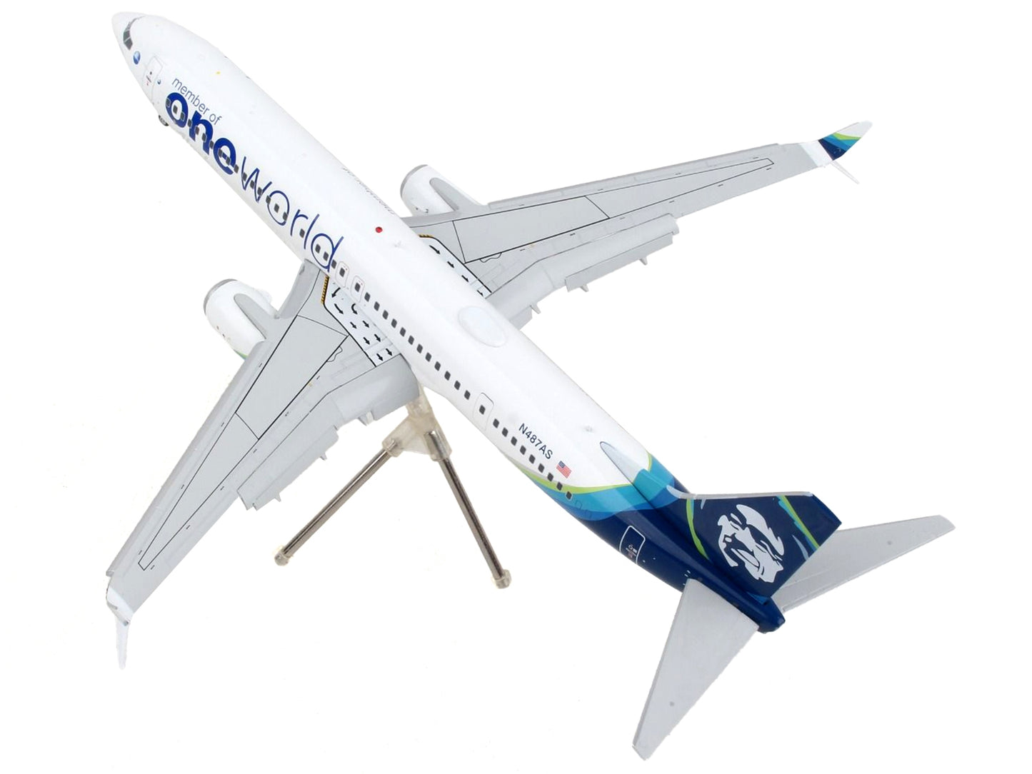 Boeing 737-900ER Commercial Aircraft with Flaps Down "Alaska - Premium Boeing from GeminiJets - Just $134.09! Shop now at Rapidvehicles