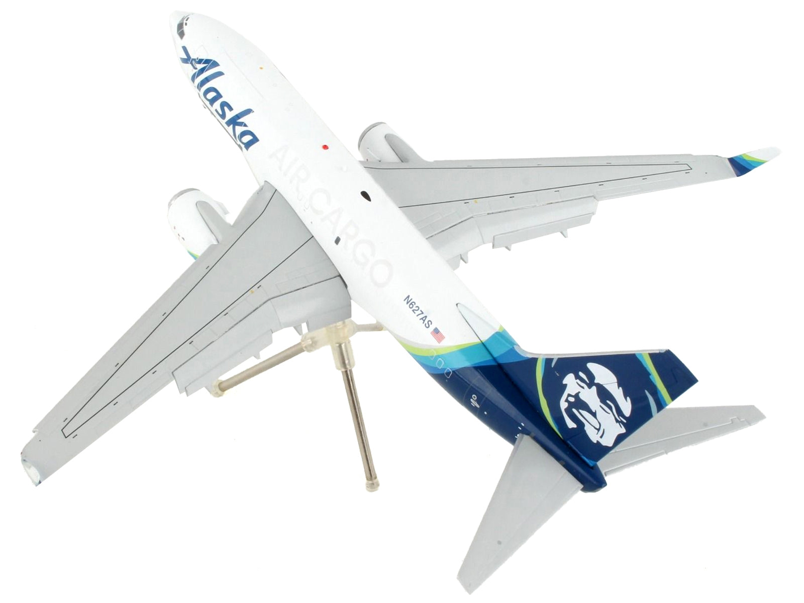 Boeing 737-700BDSF Commercial Aircraft with Flaps Down "Alaska Air Cargo" White with Blue Tail "Gemini 200" Series 1/200 Diecast Model Airplane by GeminiJets - Premium Boeing from GeminiJets - Just $127.99! Shop now at Rapidvehicles