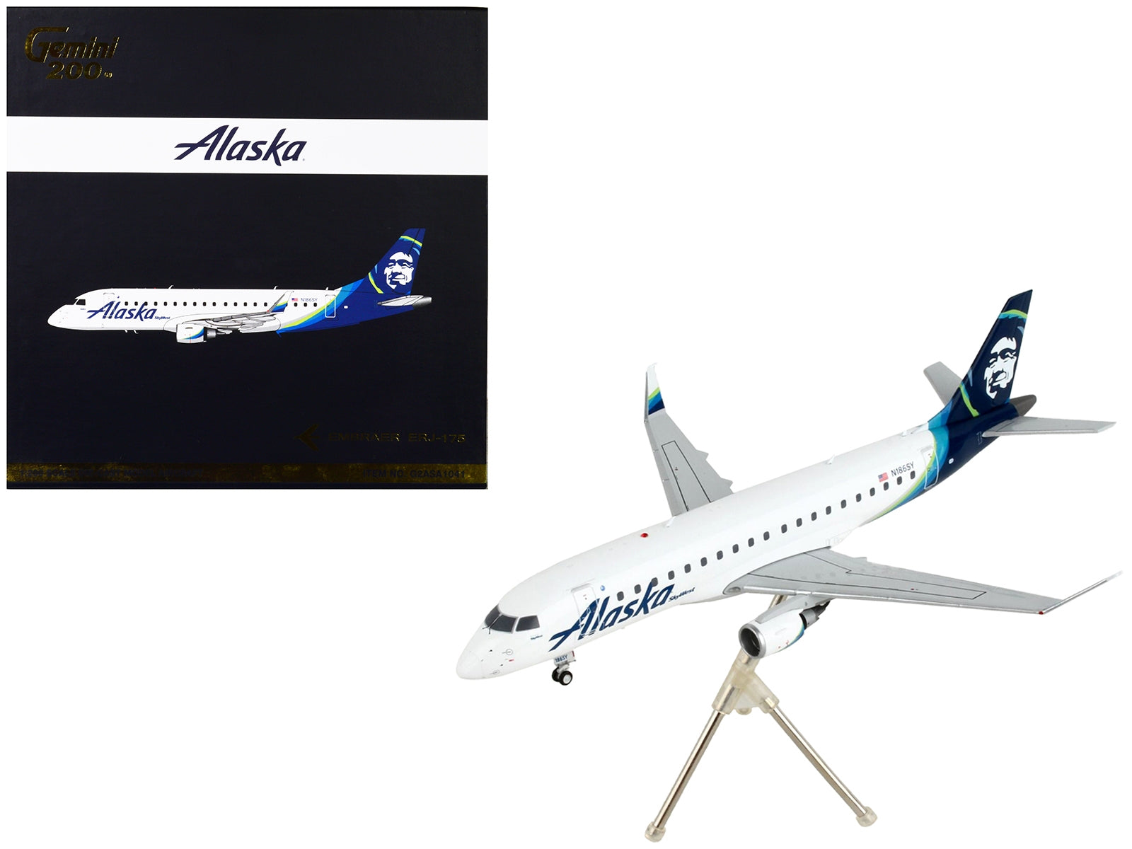 Embraer ERJ-175 Commercial Aircraft "Alaska Airlines" White with Blue Tail "Gemini 200" Series 1/200 Diecast Model Airplane by GeminiJets - Premium Embraer from GeminiJets - Just $117.99! Shop now at Rapidvehicles