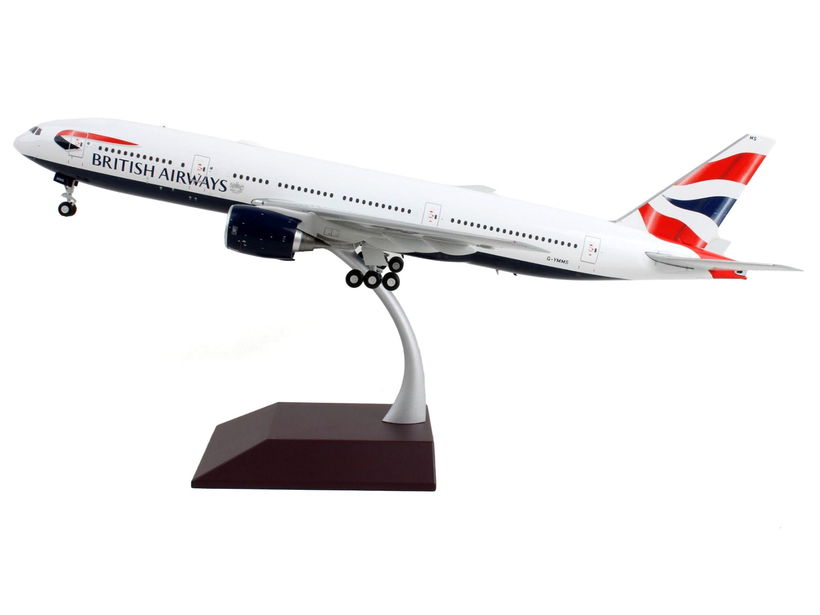 Boeing 777-200ER Commercial Aircraft "British Airways" White with Striped Tail "Gemini 200" Series 1/200 Diecast Model Airplane by GeminiJets - Premium Boeing from GeminiJets - Just $160.99! Shop now at Rapidvehicles