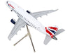 Embraer ERJ-170 Commercial Aircraft "British Airways" White with Striped Tail "Gemini 200" Series 1/200 Diecast Model Airplane by GeminiJets - Premium Embraer from GeminiJets - Just $113.99! Shop now at Rapidvehicles