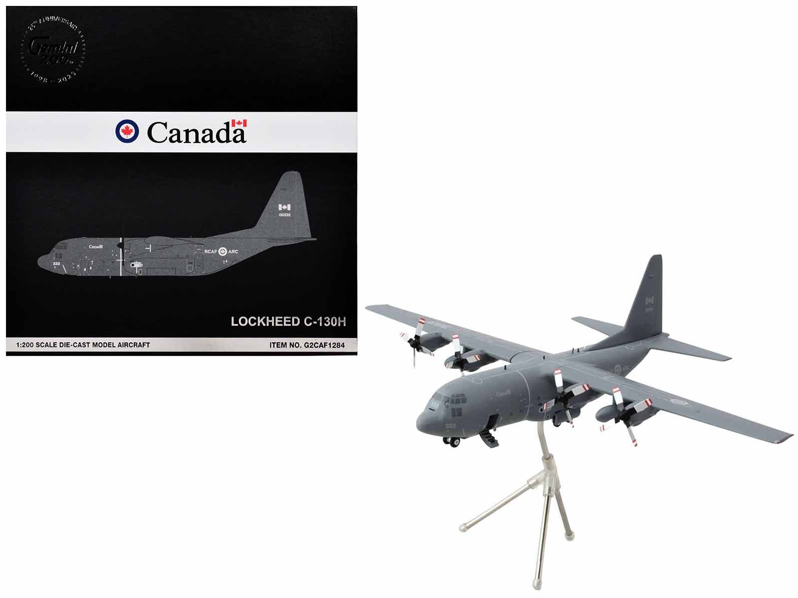 Lockheed C-130H Hercules Transport Aircraft "Royal Canadian Air Force" (130333) Gray "Gemini 200" Series 1/200 Diecast Model Airplane by GeminiJets - Premium Lockheed from GeminiJets - Just $125.99! Shop now at Rapidvehicles