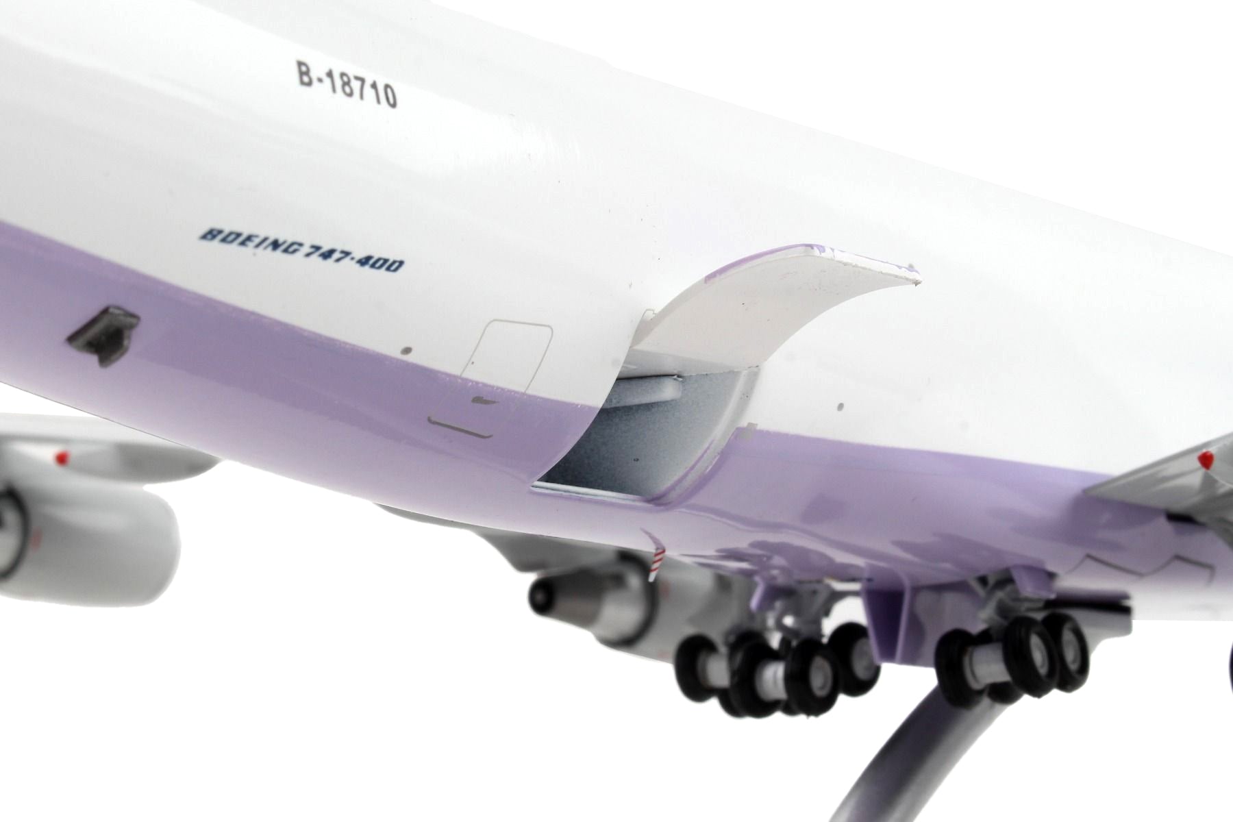 Boeing 747-400F Commercial Aircraft "China Airlines Cargo" White with Purple Tail "Gemini 200 - Interactive" Series 1/200 Diecast Model Airplane by GeminiJets - Premium Boeing from GeminiJets - Just $202.99! Shop now at Rapidvehicles