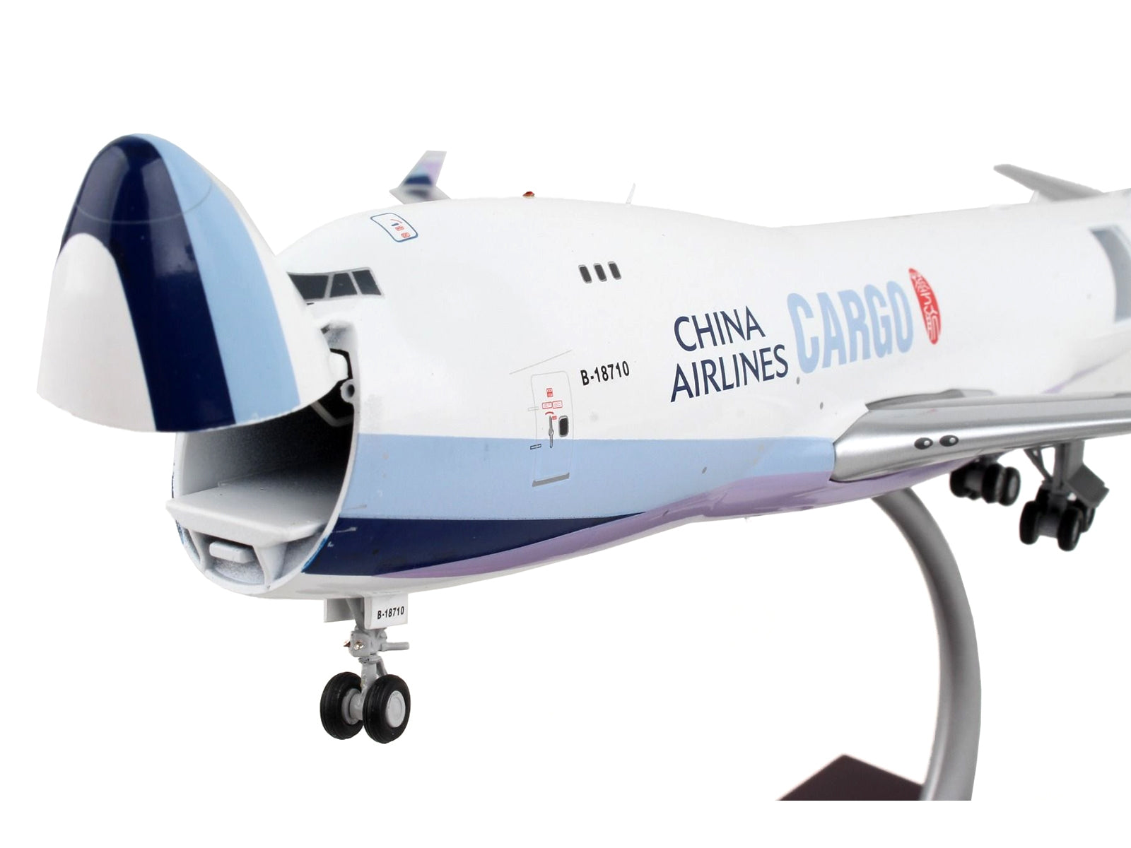 Boeing 747-400F Commercial Aircraft "China Airlines Cargo" White with Purple Tail "Gemini 200 - Interactive" Series 1/200 Diecast Model Airplane by GeminiJets - Premium Boeing from GeminiJets - Just $202.99! Shop now at Rapidvehicles