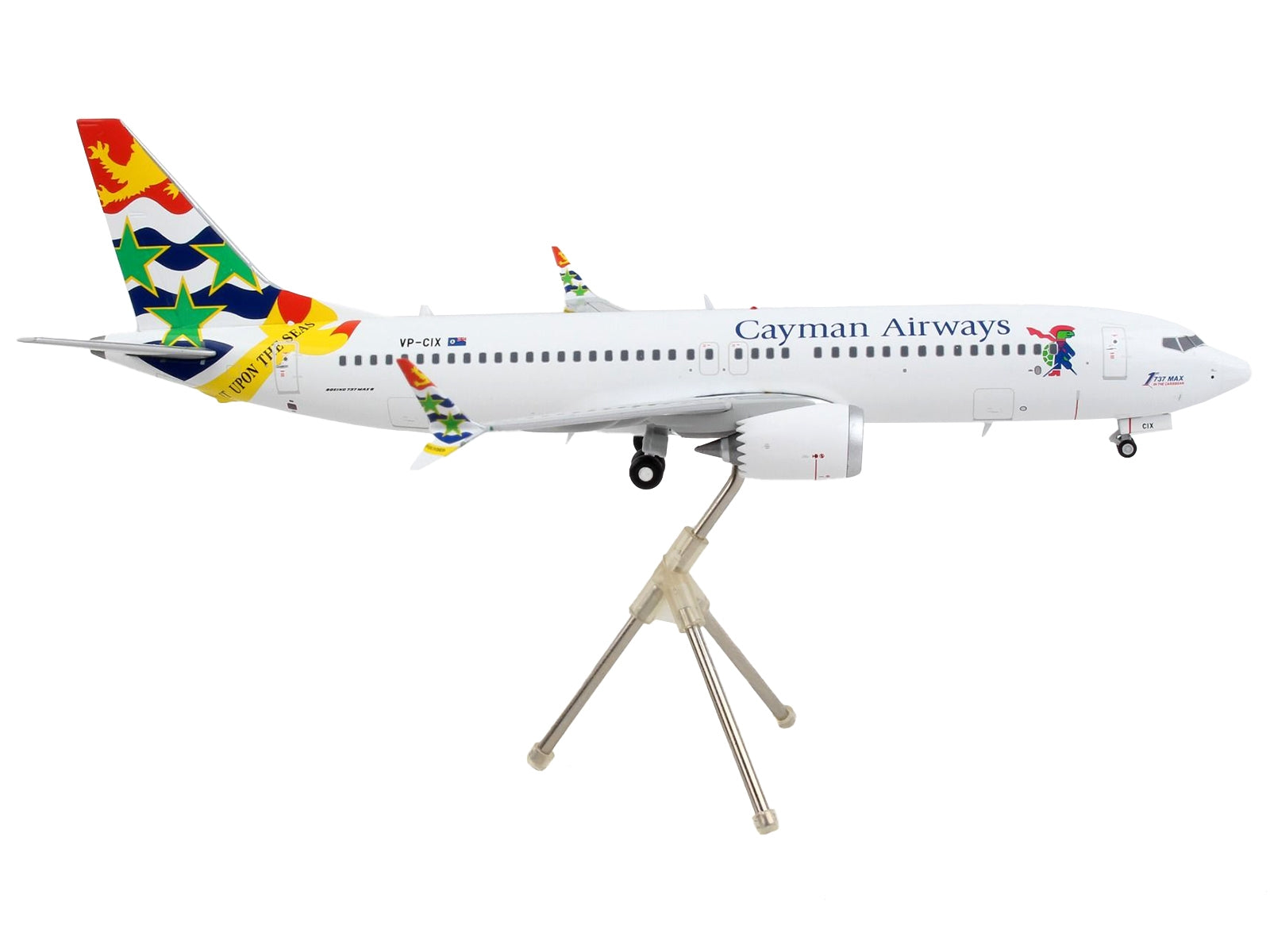 Boeing 737 MAX 8 Commercial Aircraft "Cayman Airways" White with Tail Graphics "Gemini 200" Series 1/200 Diecast Model Airplane by GeminiJets - Premium Boeing from GeminiJets - Just $123.99! Shop now at Rapidvehicles