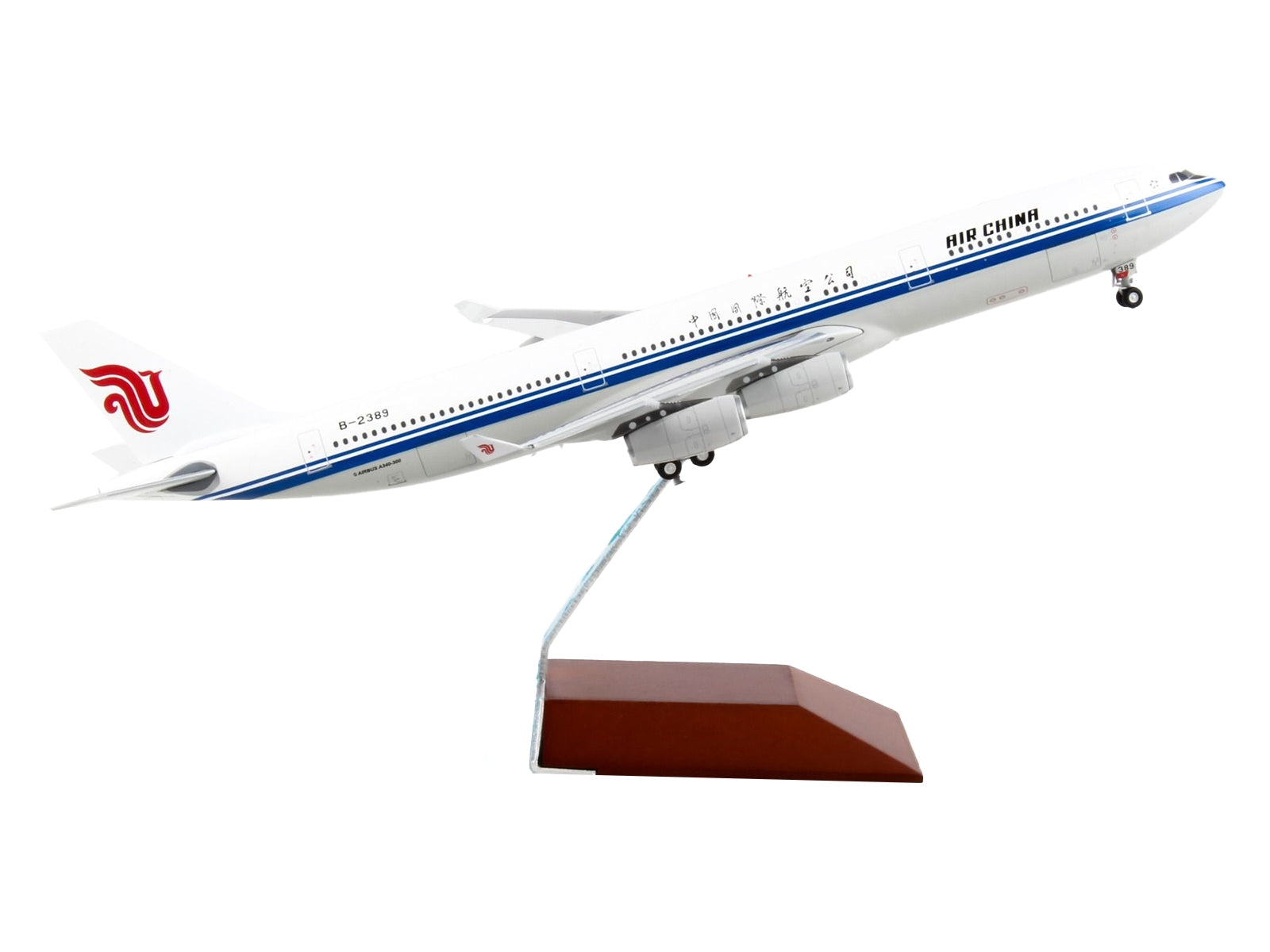 Airbus A340-300 Commercial Aircraft "Air China" White with Blue Stripes "Gemini 200" Series 1/200 Diecast Model Airplane by GeminiJets - Premium Aircrafts and War Planes from GeminiJets - Just $161.99! Shop now at Rapidvehicles