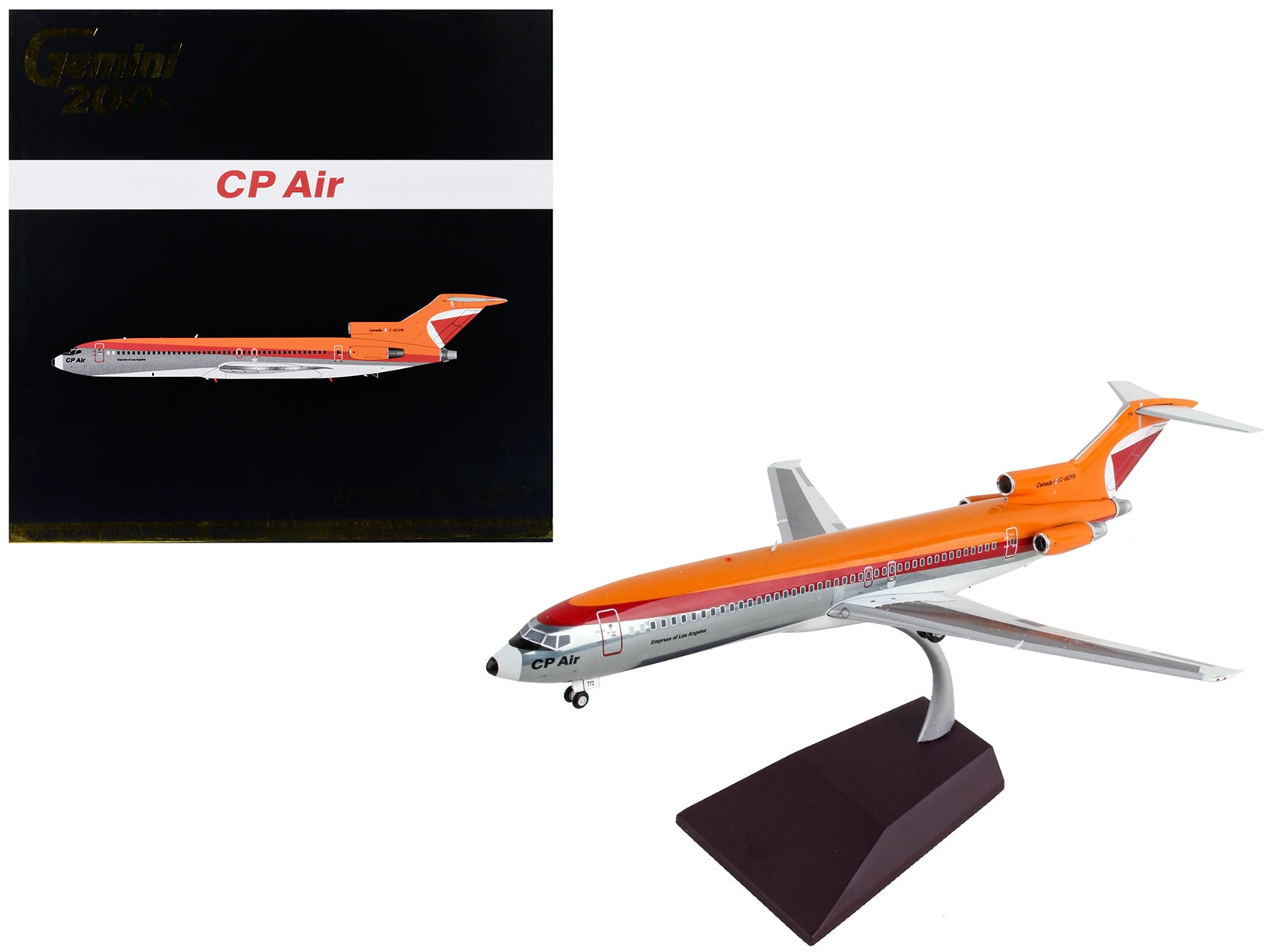 Boeing 727-200 Commercial Aircraft "CP Air" Orange and Silver with Red Stripes "Gemini 200" Series 1/200 Diecast Model Airplane by GeminiJets - Premium Boeing from GeminiJets - Just $127.99! Shop now at Rapidvehicles