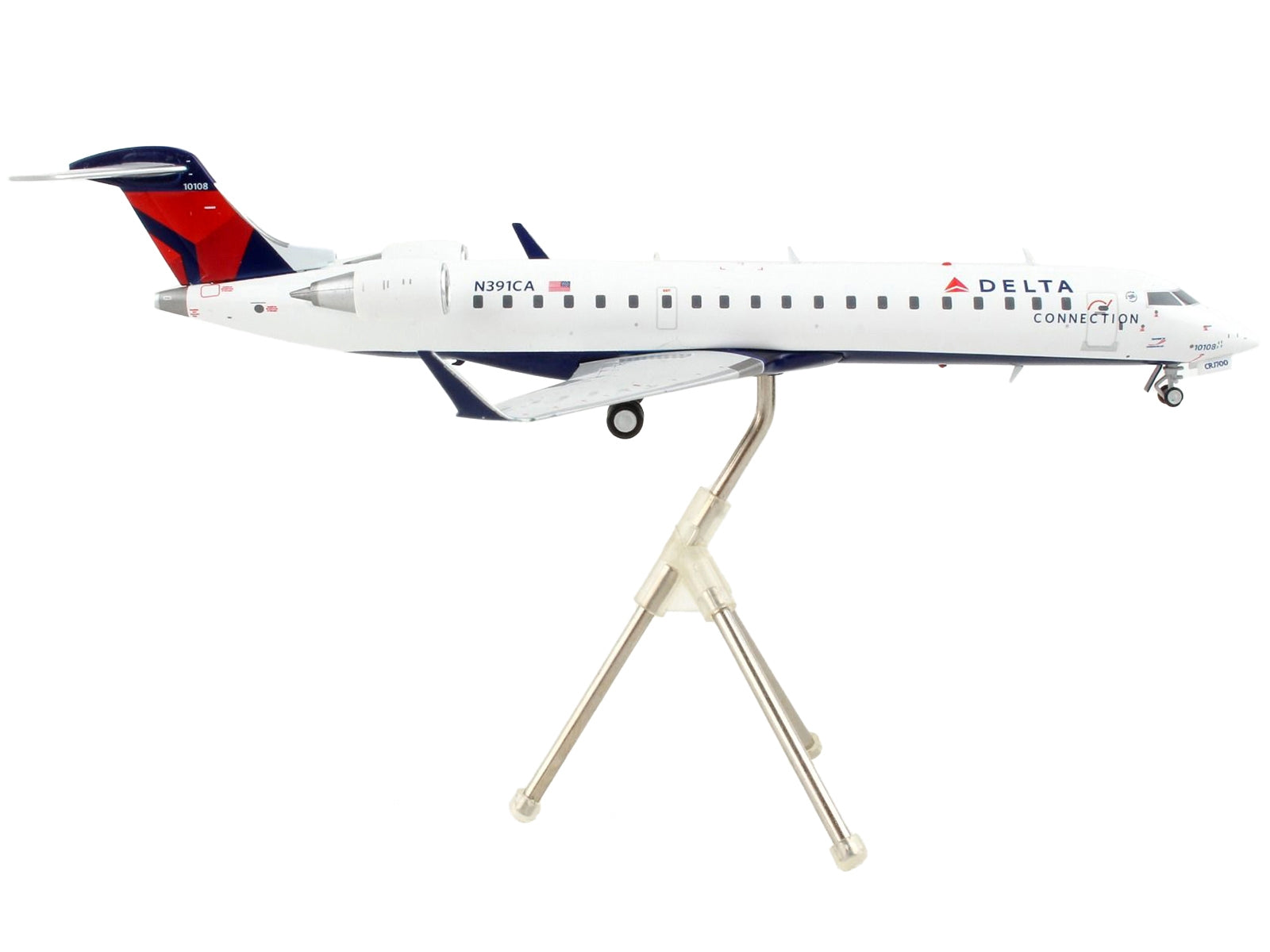 Bombardier CRJ700 Commercial Aircraft "Delta Air Lines - Delta Connection" White with Blue and Red Tail "Gemini 200" Series 1/200 Diecast Model Airplane by GeminiJets - Premium Bombardier from GeminiJets - Just $101.37! Shop now at Rapidvehicles