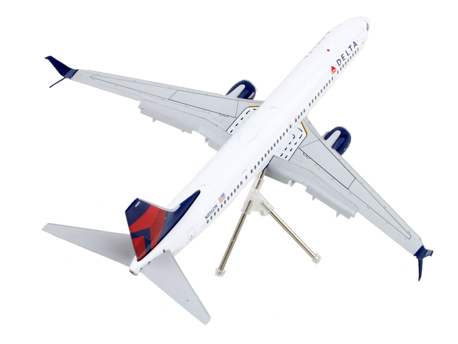 Boeing 737-900ER Commercial Aircraft with Flaps Down "Delta Air Lines" White with Blue and Red Tail "Gemini 200" Series 1/200 Diecast Model Airplane by GeminiJets - Premium Boeing from GeminiJets - Just $127.99! Shop now at Rapidvehicles