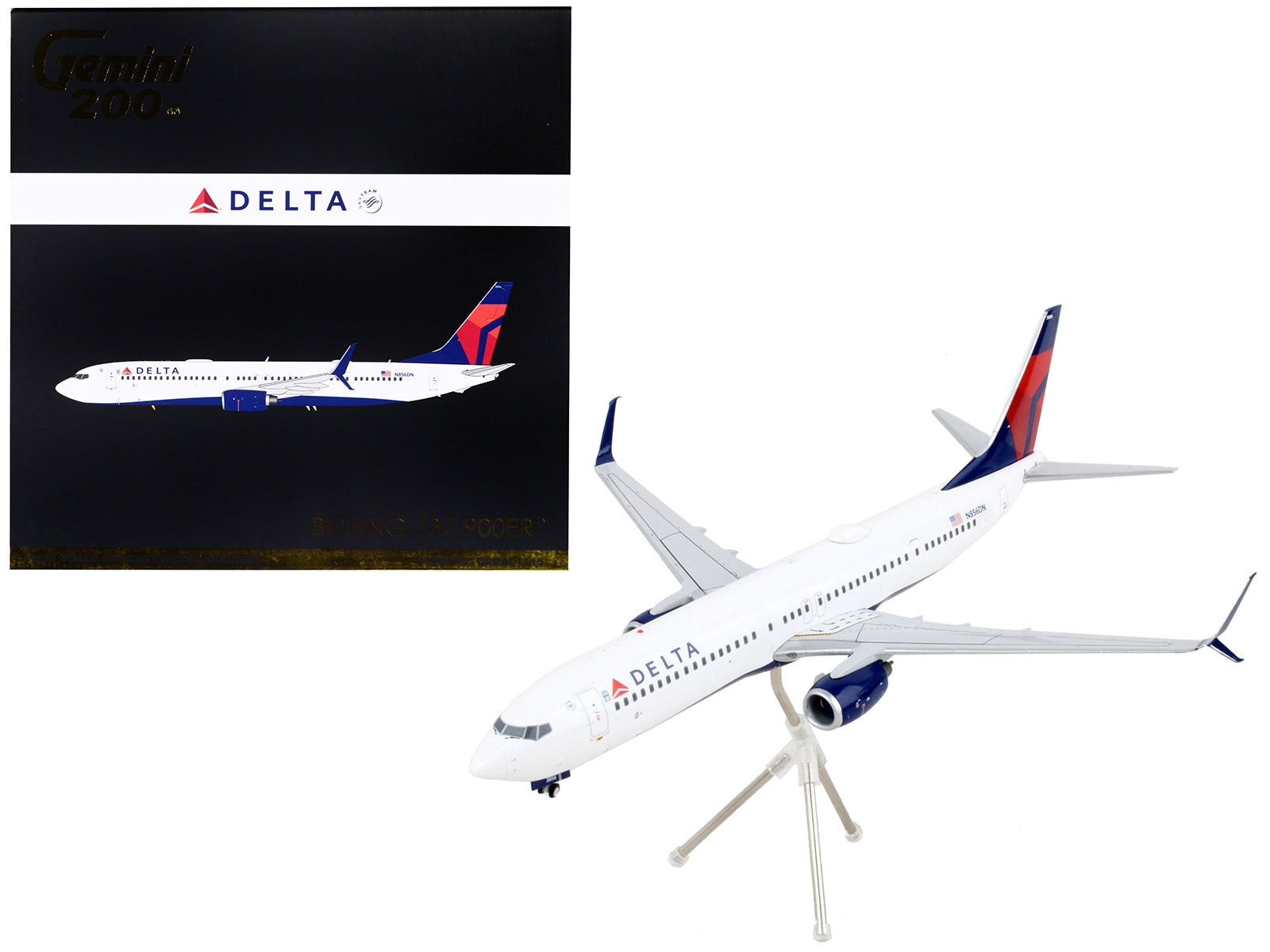 Boeing 737-900ER Commercial Aircraft "Delta Air Lines" White with Blue and Red Tail "Gemini 200" Series 1/200 Diecast Model Airplane by GeminiJets - Premium Boeing from GeminiJets - Just $123.99! Shop now at Rapidvehicles