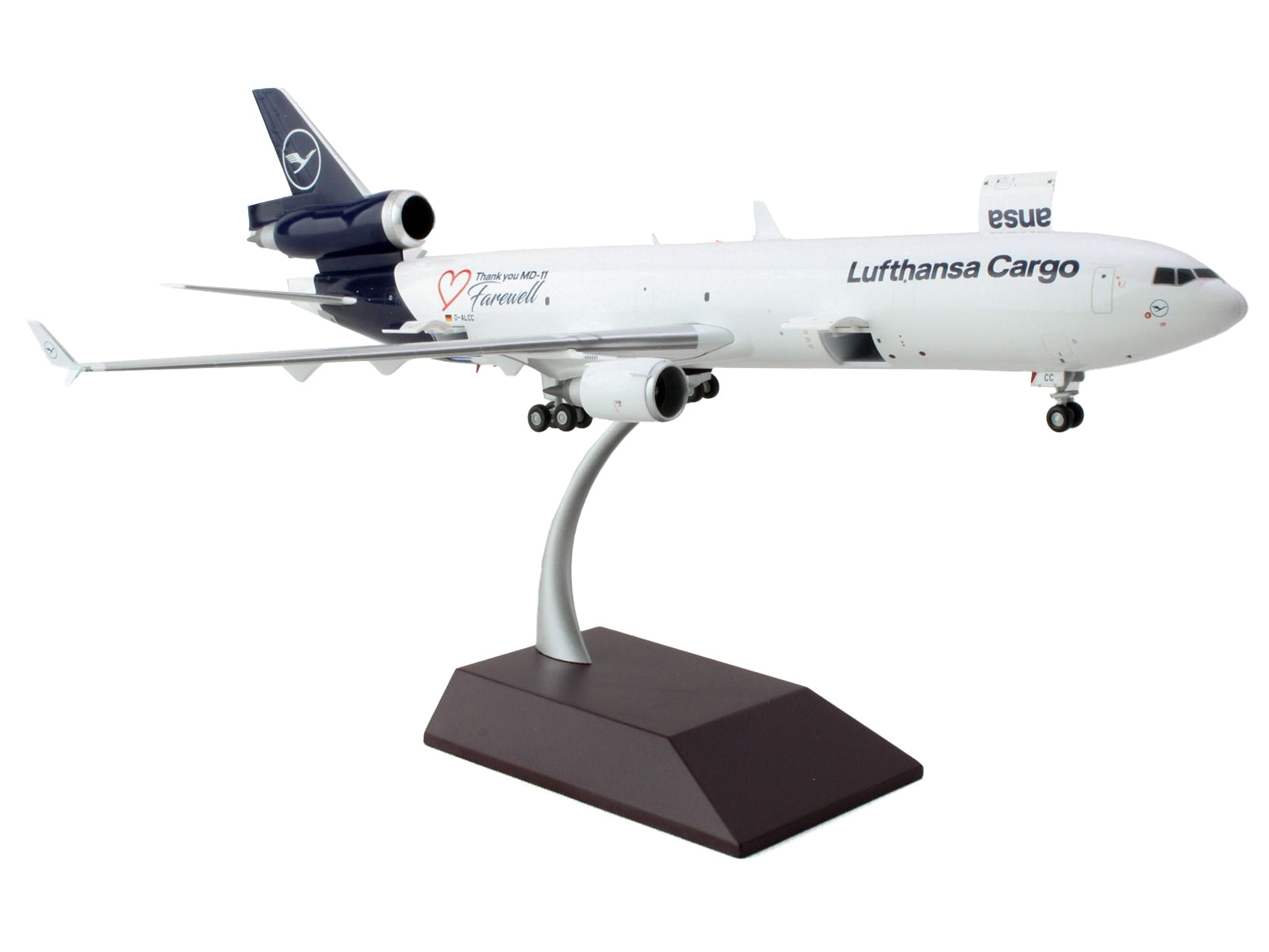 McDonnell Douglas MD-11F Commercial Aircraft "Lufthansa Cargo" White with Blue Tail "Gemini 200 - Interactive" Series 1/200 Diecast Model Airplane by GeminiJets - Premium McDonnell Douglas from GeminiJets - Just $178.99! Shop now at Rapidvehicles