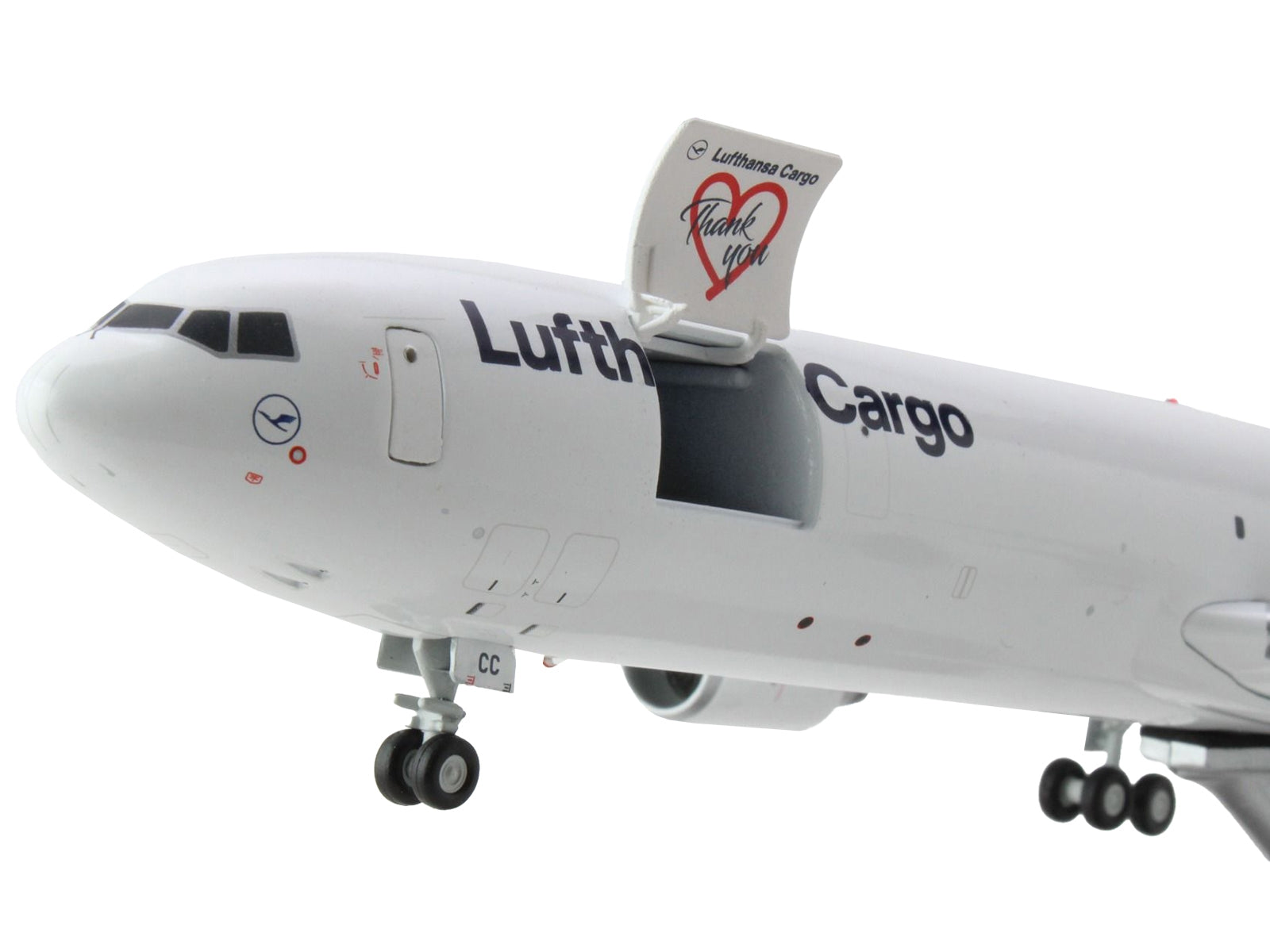 McDonnell Douglas MD-11F Commercial Aircraft "Lufthansa Cargo" White with Blue Tail "Gemini 200 - Interactive" Series 1/200 Diecast Model Airplane by GeminiJets - Premium McDonnell Douglas from GeminiJets - Just $178.99! Shop now at Rapidvehicles