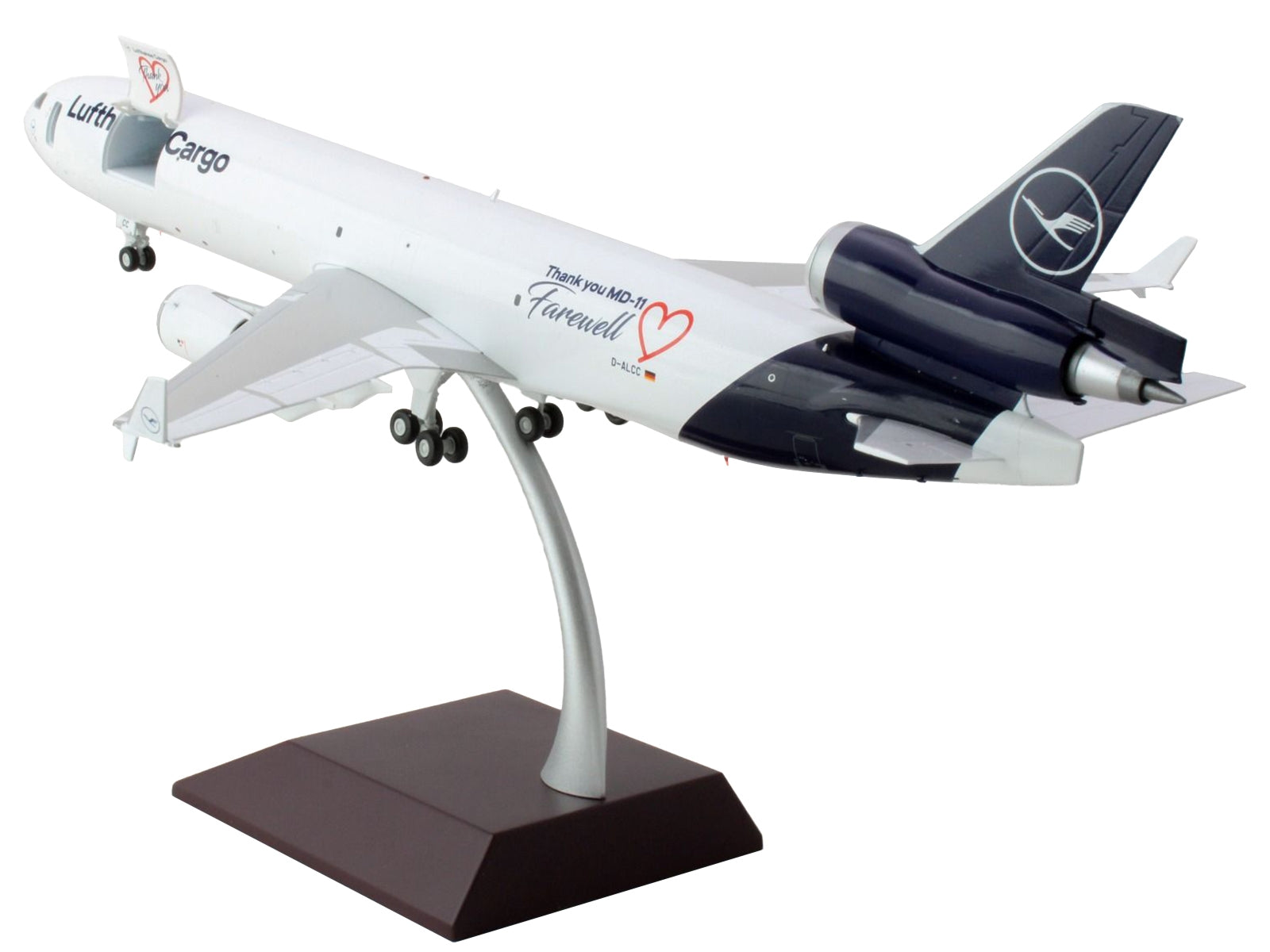 McDonnell Douglas MD-11F Commercial Aircraft "Lufthansa Cargo" White with Blue Tail "Gemini 200 - Interactive" Series 1/200 Diecast Model Airplane by GeminiJets - Premium McDonnell Douglas from GeminiJets - Just $178.99! Shop now at Rapidvehicles