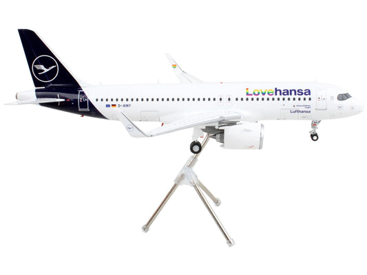 Airbus A320neo Commercial Aircraft "Lufthansa - LoveHansa" White