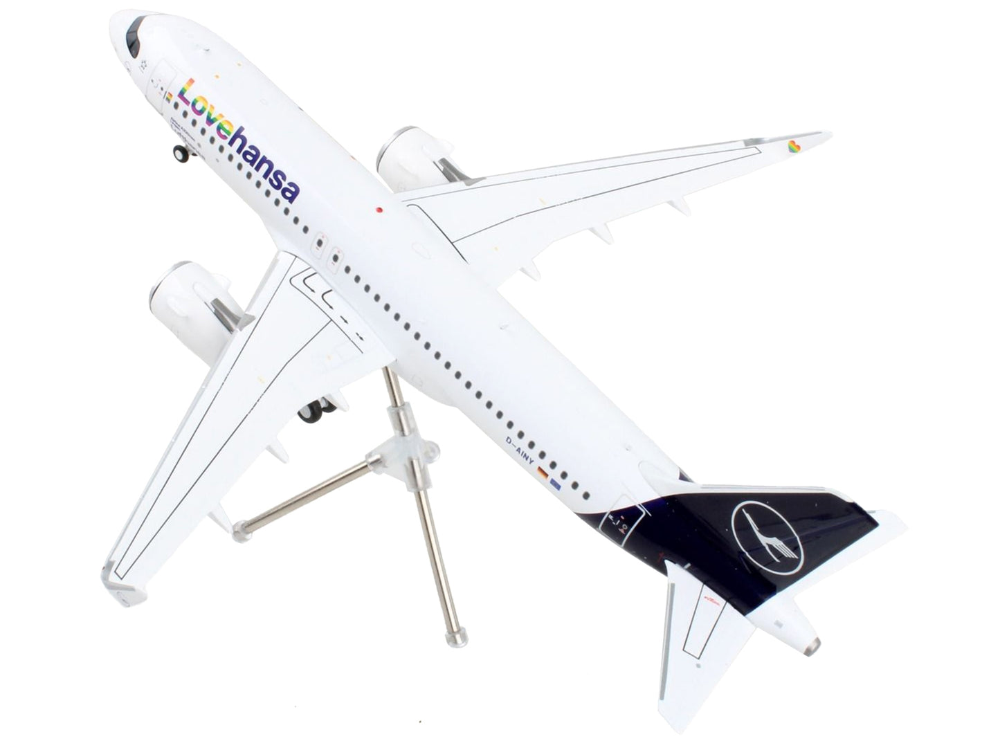 Airbus A320neo Commercial Aircraft "Lufthansa - LoveHansa" White