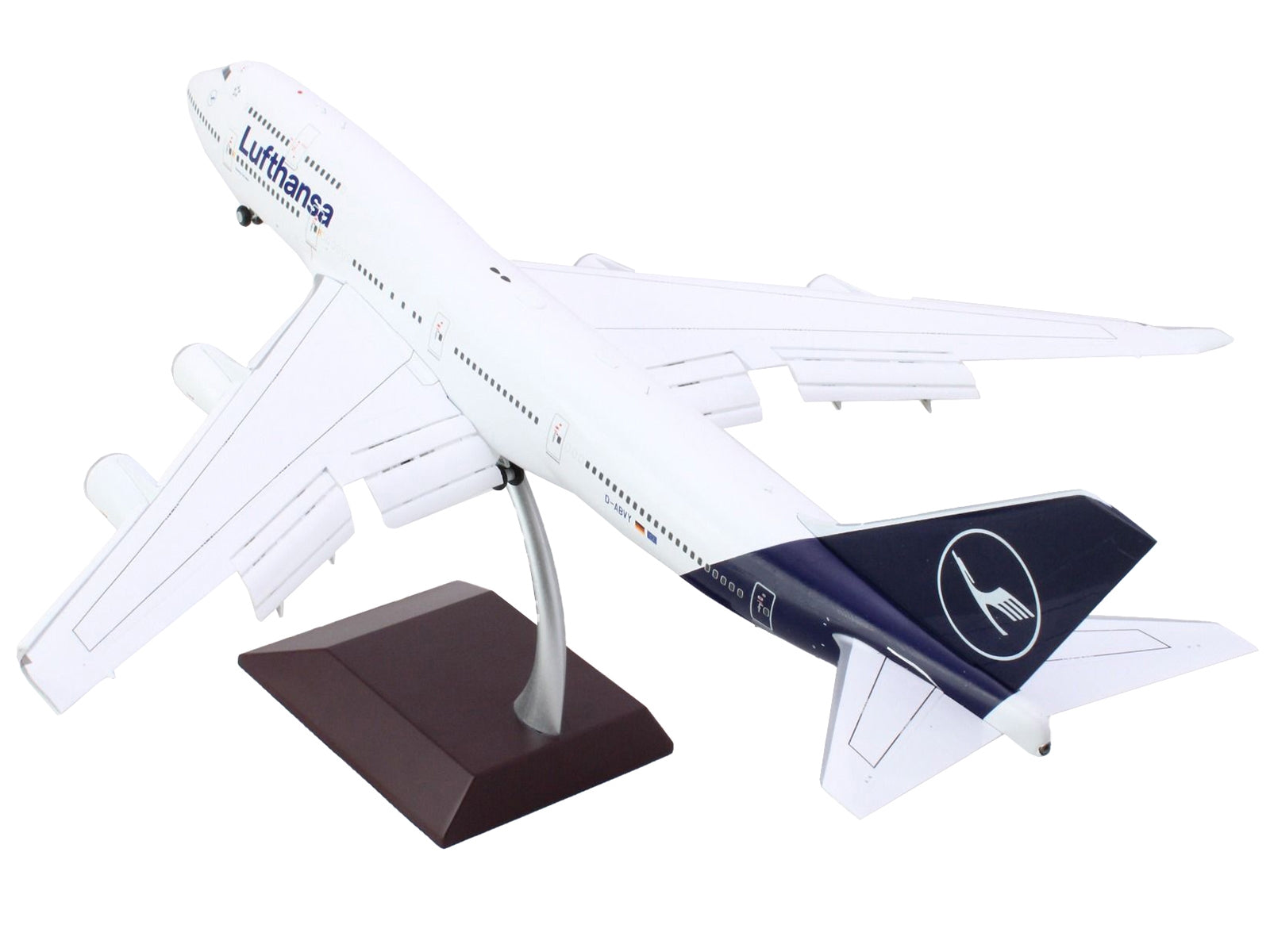 Boeing 747-400 Commercial Aircraft with Flaps Down "Lufthansa" (D-ABVY) White with Dark Blue Tail "Gemini 200" Series 1/200 Diecast Model Airplane by GeminiJets - Premium Boeing from GeminiJets - Just $202.99! Shop now at Rapidvehicles