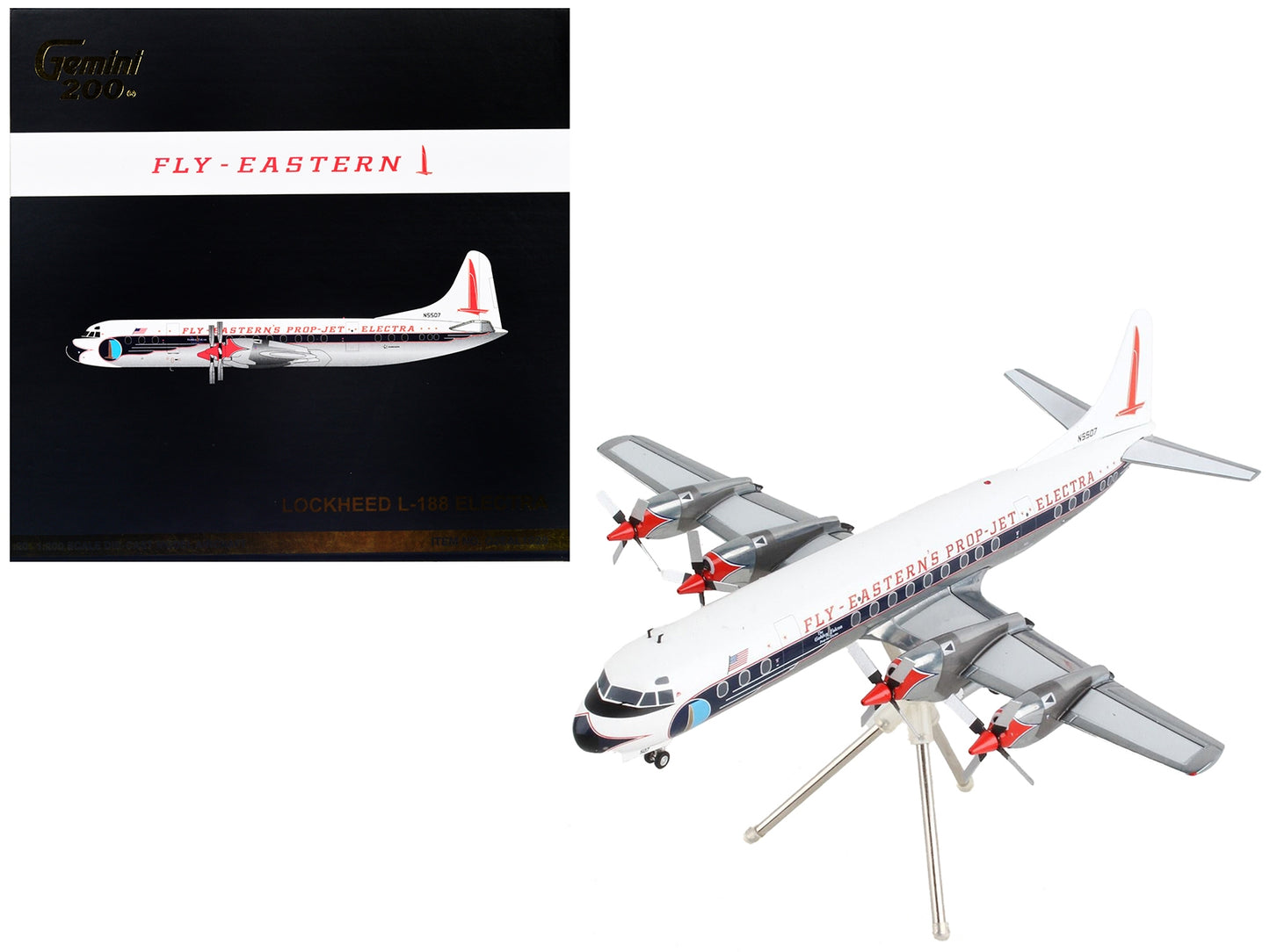 Lockheed L-188 Electra Commercial Aircraft "Eastern Air Lines" - Premium Lockheed from GeminiJets - Just $140.99! Shop now at Rapidvehicles