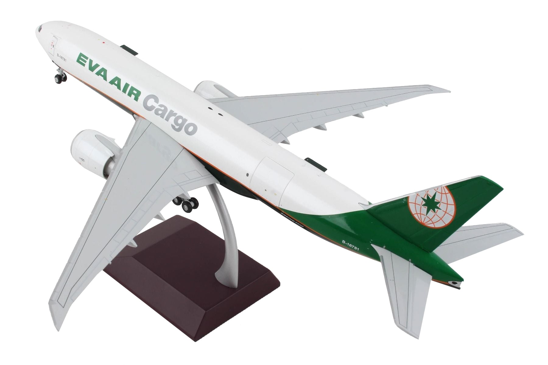 Boeing 777F Commercial Aircraft "Eva Air Cargo" White with Green Tail "Gemini 200 - Interactive" Series 1/200 Diecast Model Airplane by GeminiJets - Premium Boeing from GeminiJets - Just $168.99! Shop now at Rapidvehicles