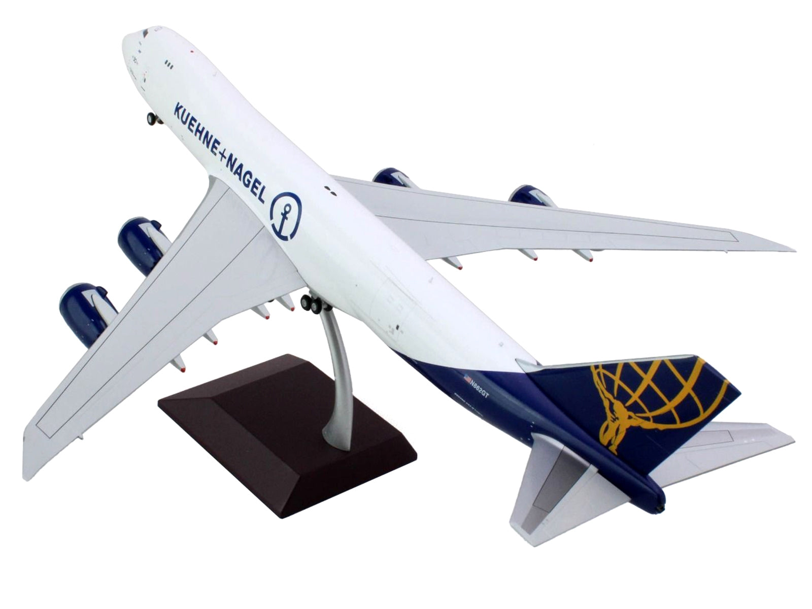 Boeing 747-8F Commercial Aircraft "Atlas Air - Kuene+Nagel" (N862GT) White with Blue Tail "Gemini 200" Series 1/200 Diecast Model Airplane by GeminiJets - Premium Boeing from GeminiJets - Just $202.99! Shop now at Rapidvehicles