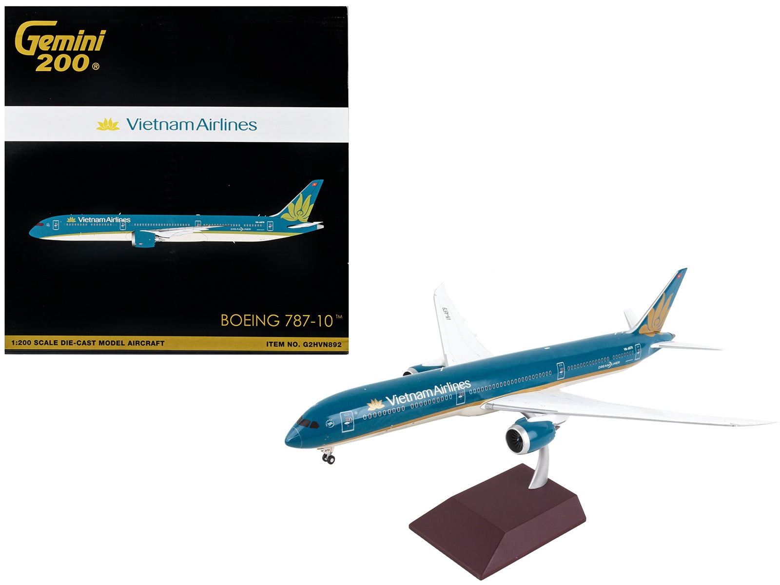 Boeing 787-10 Commercial Aircraft "Vietnam Airlines" Blue with Tail Graphics "Gemini 200" Series 1/200 Diecast Model Airplane by GeminiJets - Premium Boeing from GeminiJets - Just $168.99! Shop now at Rapidvehicles