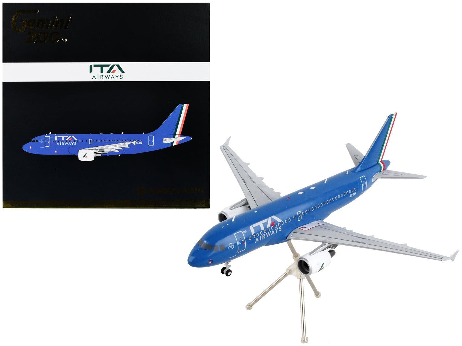 Airbus A319 Commercial Aircraft "ITA Airways" Blue with Tail - Premium Aircrafts and War Planes from GeminiJets - Just $129.59! Shop now at Rapidvehicles