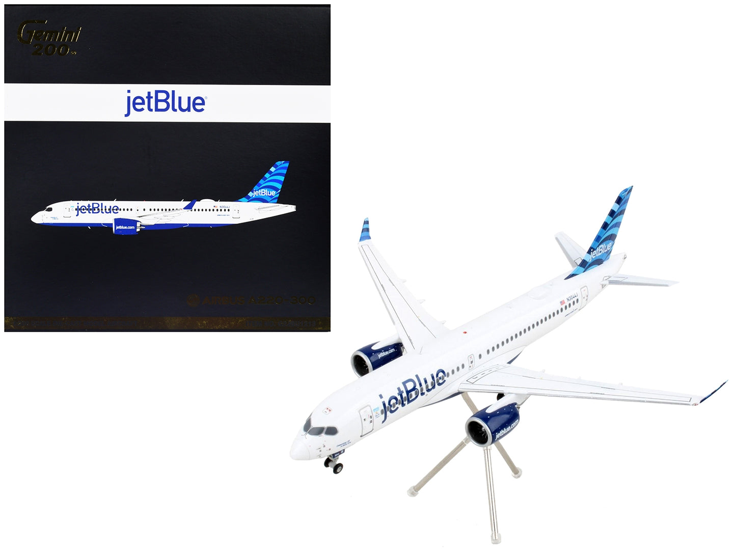 Airbus A220-300 Commercial Aircraft "JetBlue Airways" White with