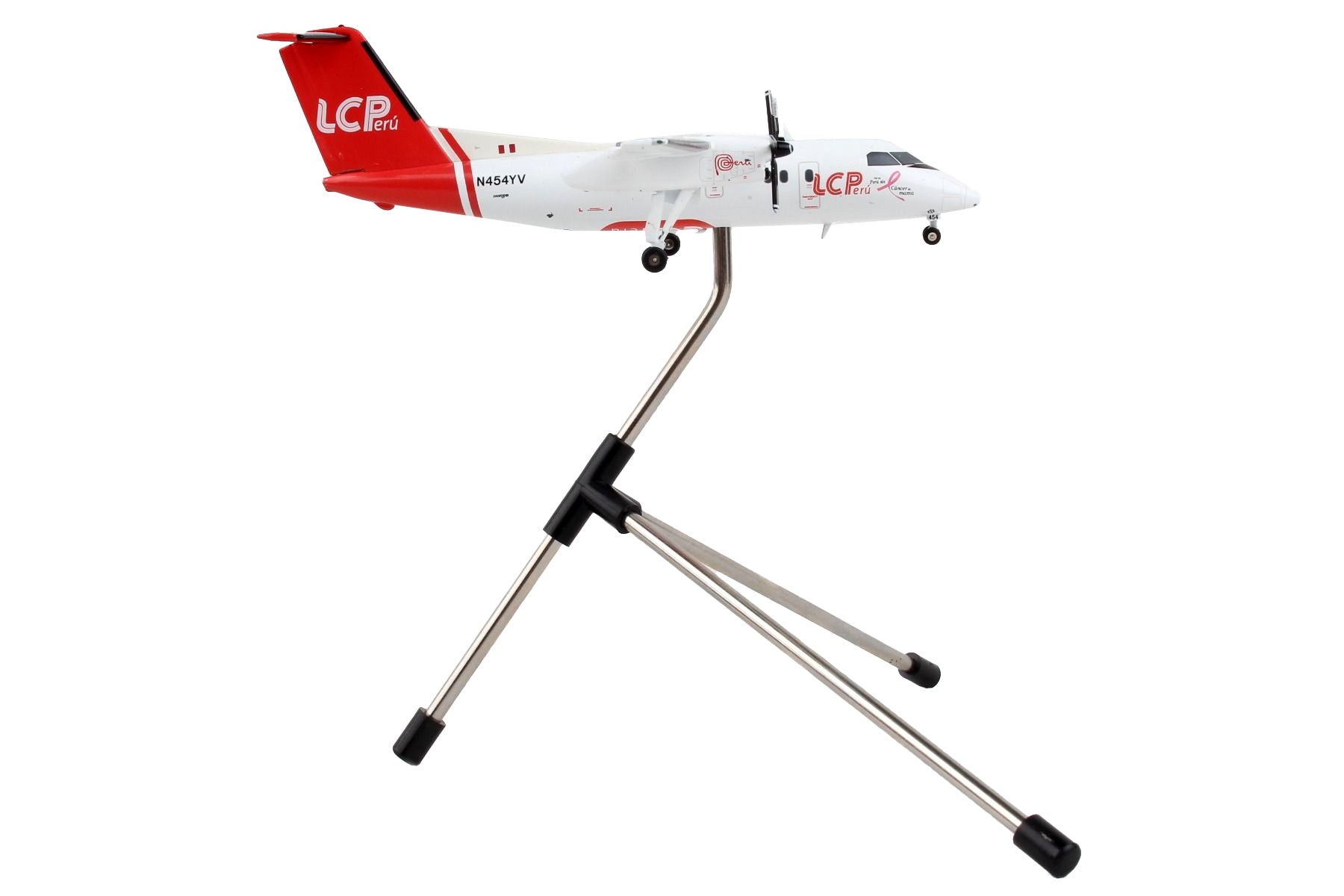 Bombardier Dash 8-200 Commercial Aircraft "LC Peru" White with Red Tail "Gemini 200" Series 1/200 Diecast Model Airplane by GeminiJets - Premium Bombardier from GeminiJets - Just $97.99! Shop now at Rapidvehicles